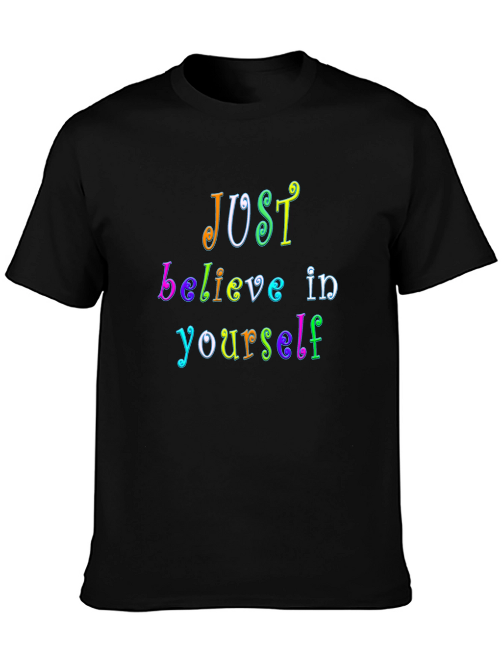 Just Believe Rainbow Graphic Tee