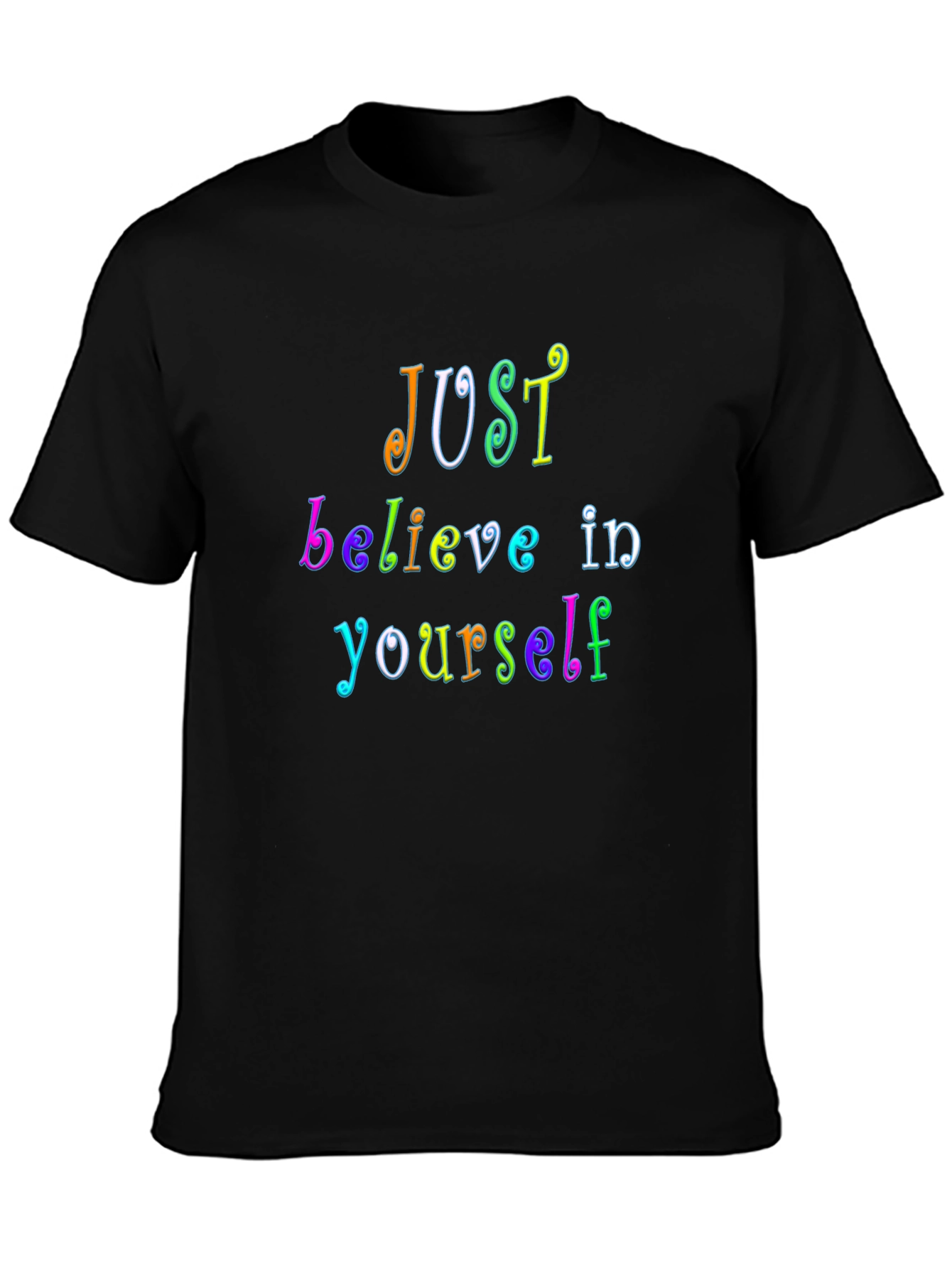 Just Believe Rainbow Graphic Tee