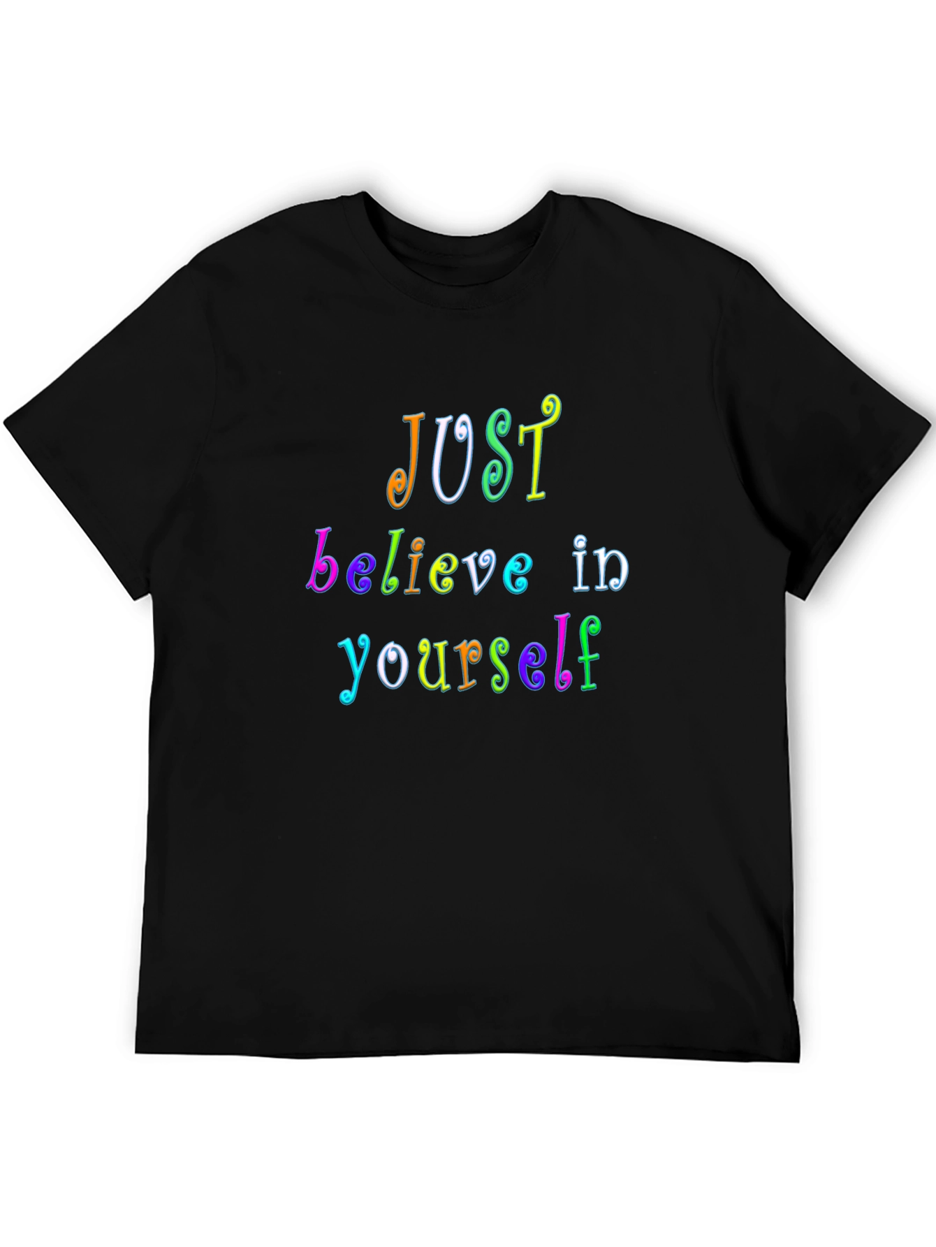 Just Believe Rainbow Graphic Tee