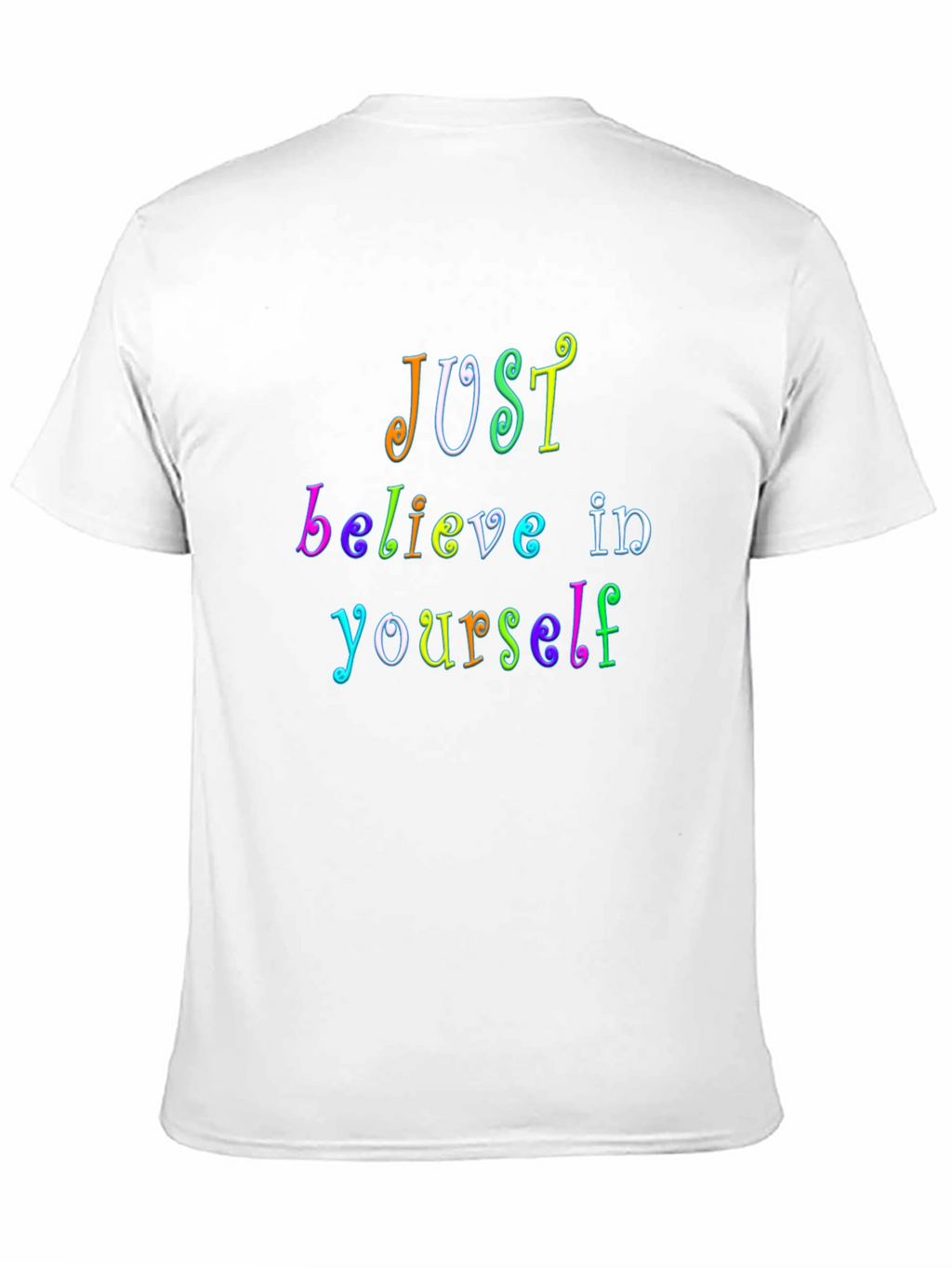 Just Believe Rainbow Graphic Tee