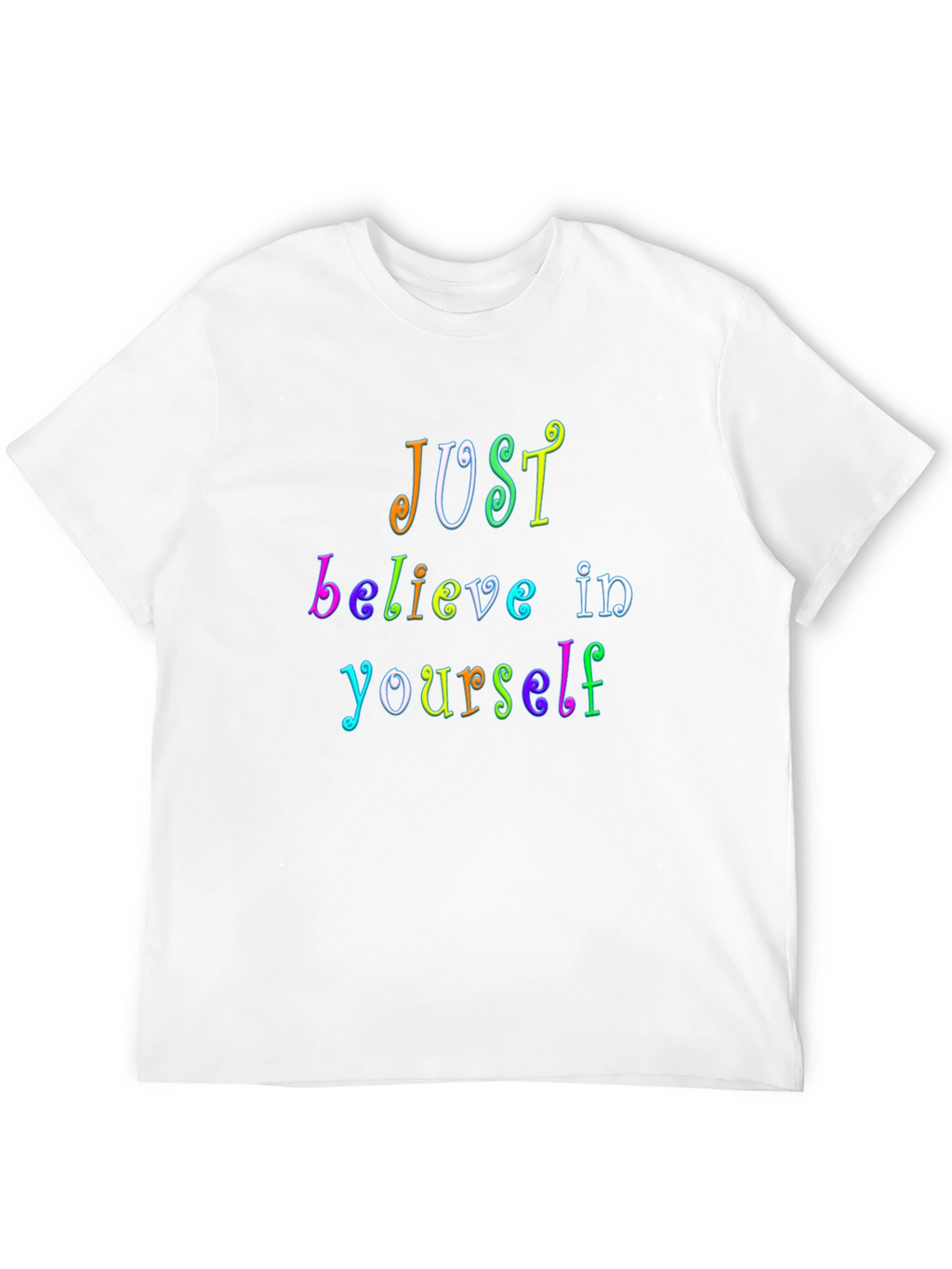 Just Believe Rainbow Graphic Tee