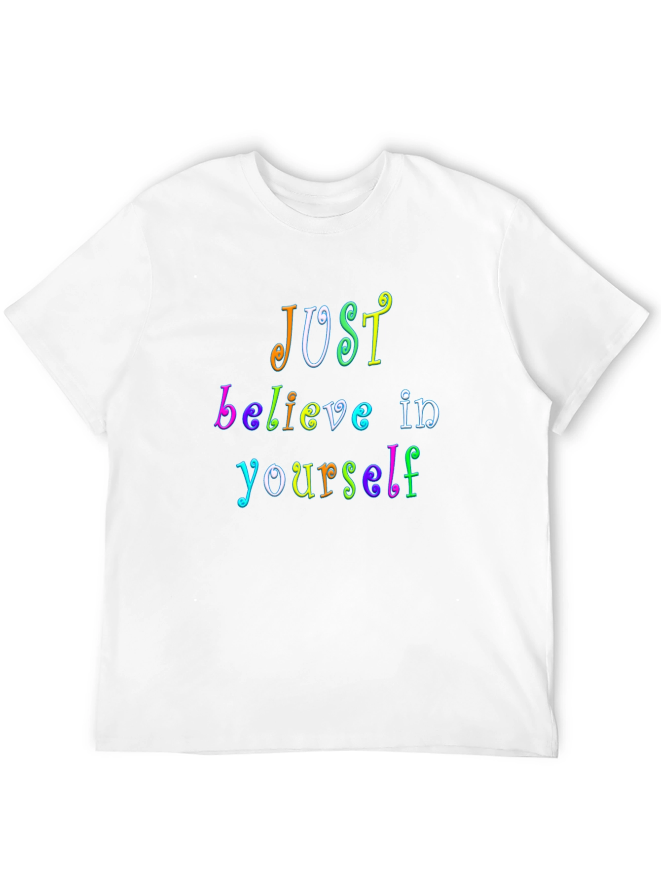 Just Believe Rainbow Graphic Tee