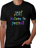 Just Believe Rainbow Graphic Tee