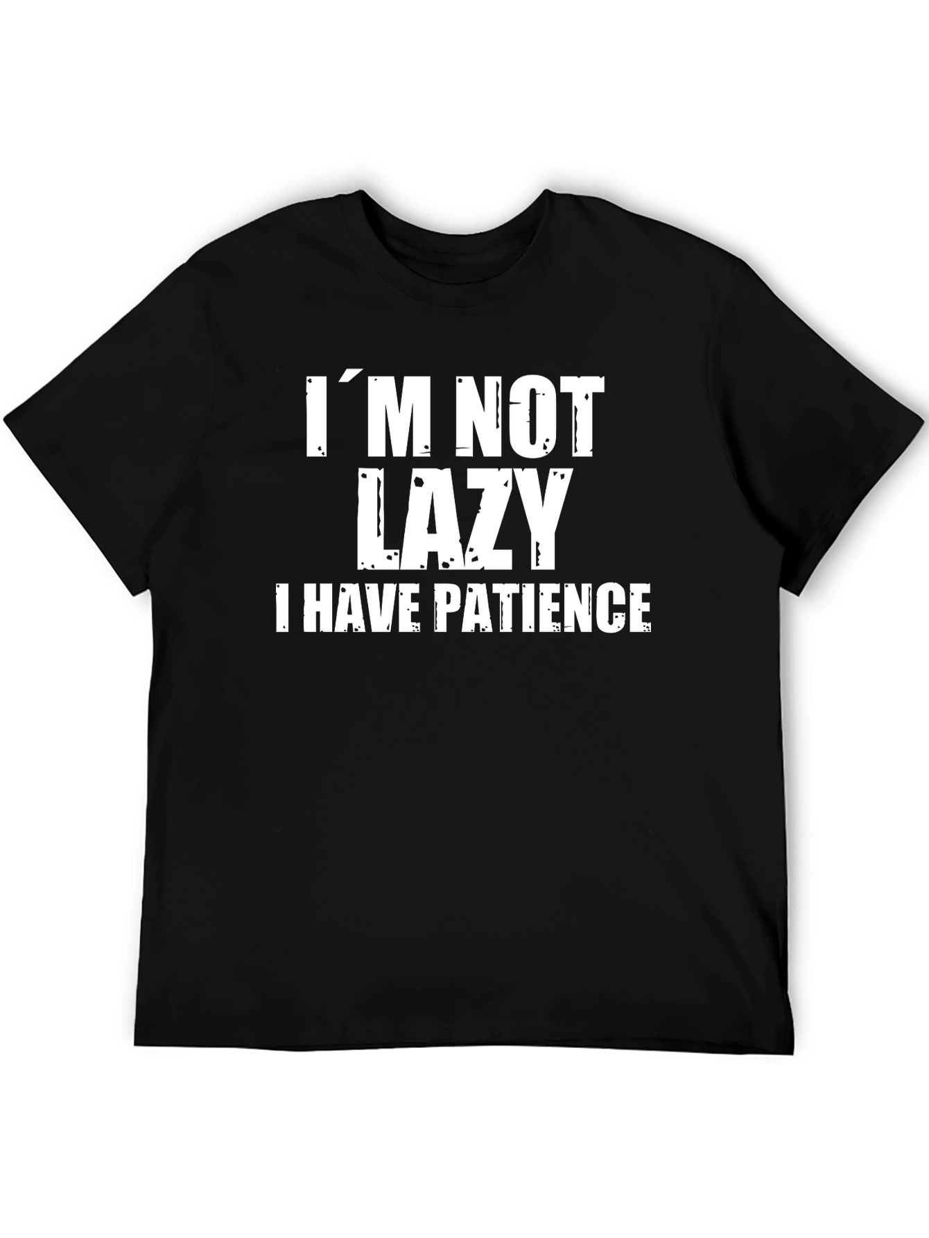 Funny Im Not Lazy Graphic Tee - Mens Humor Shirt