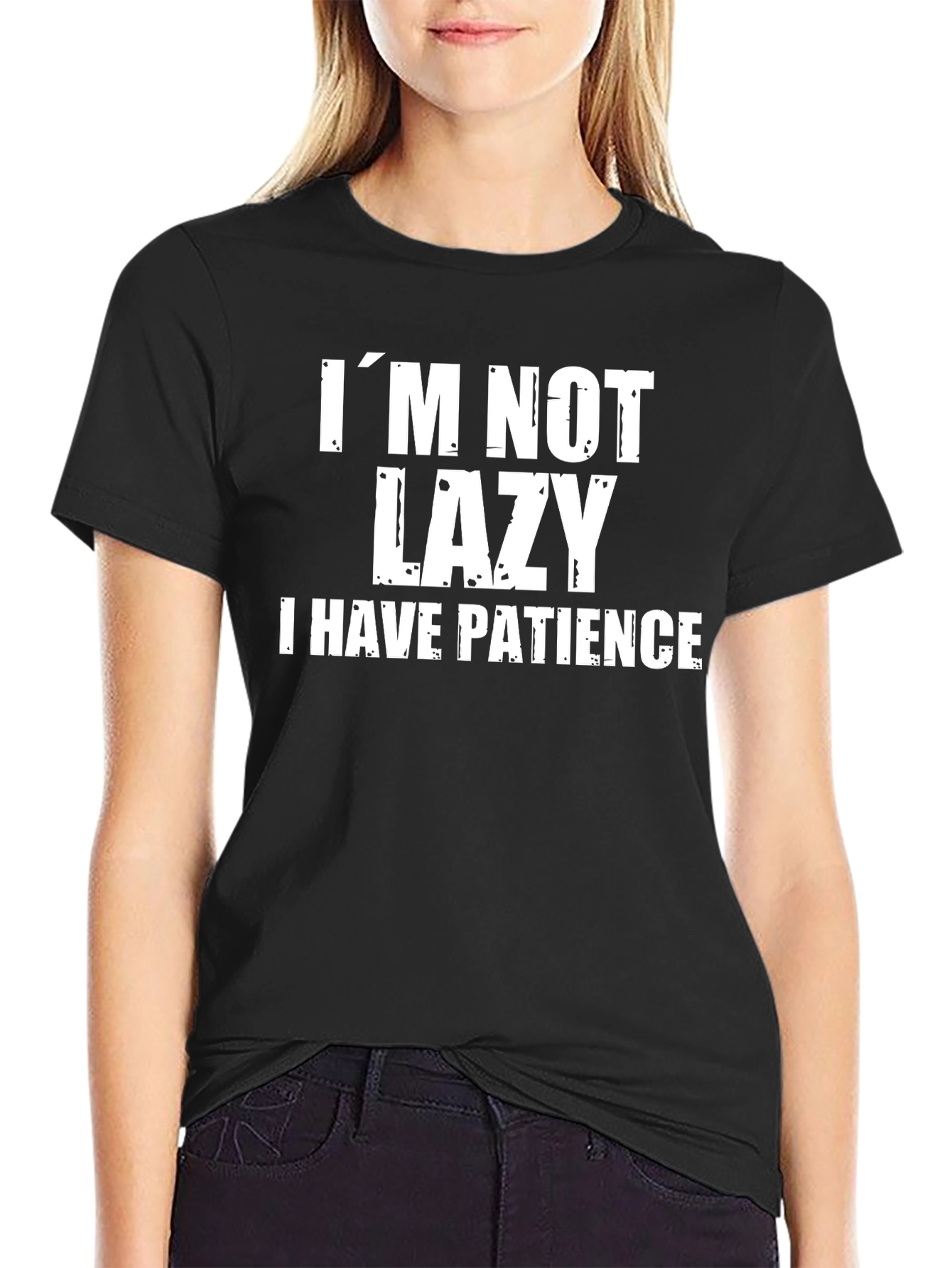 Funny Im Not Lazy Graphic Tee - Mens Humor Shirt