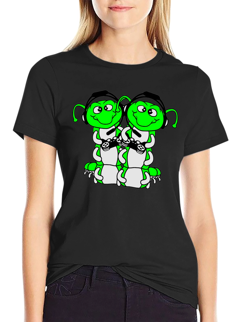 Gaming Caterpillar Graphic Tee