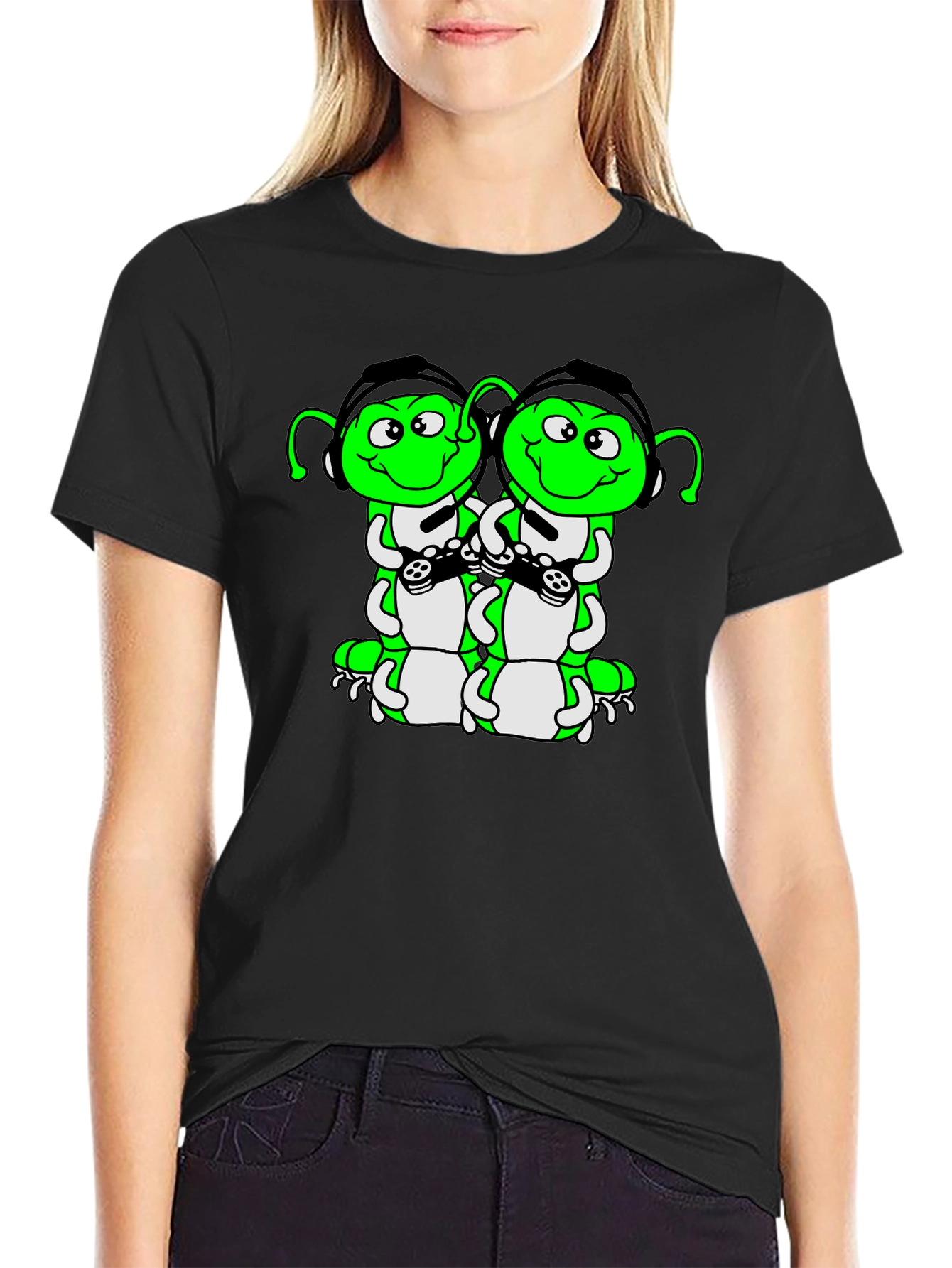Gaming Caterpillar Graphic Tee