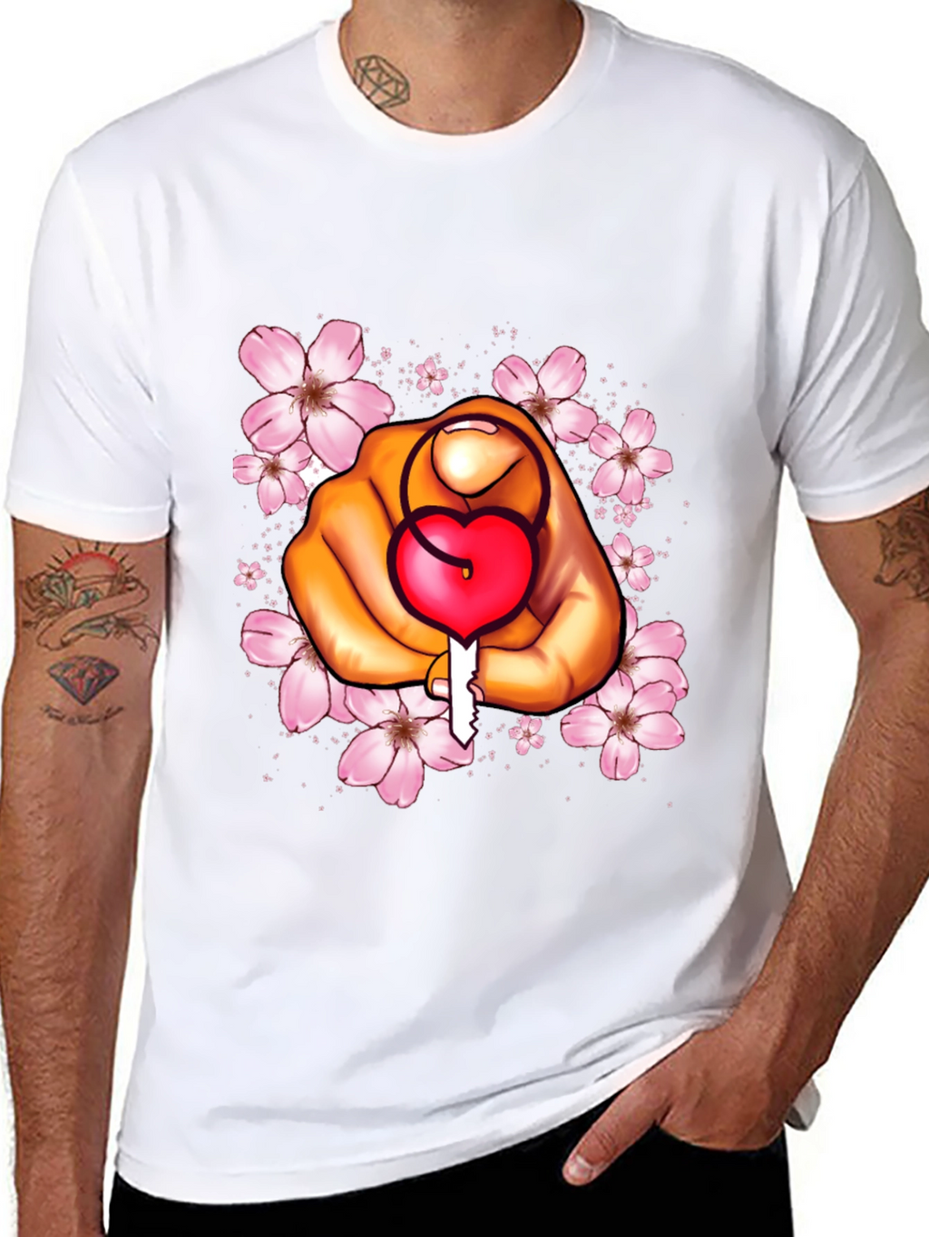 Heart Lock Key T-Shirt - Love Unlocked