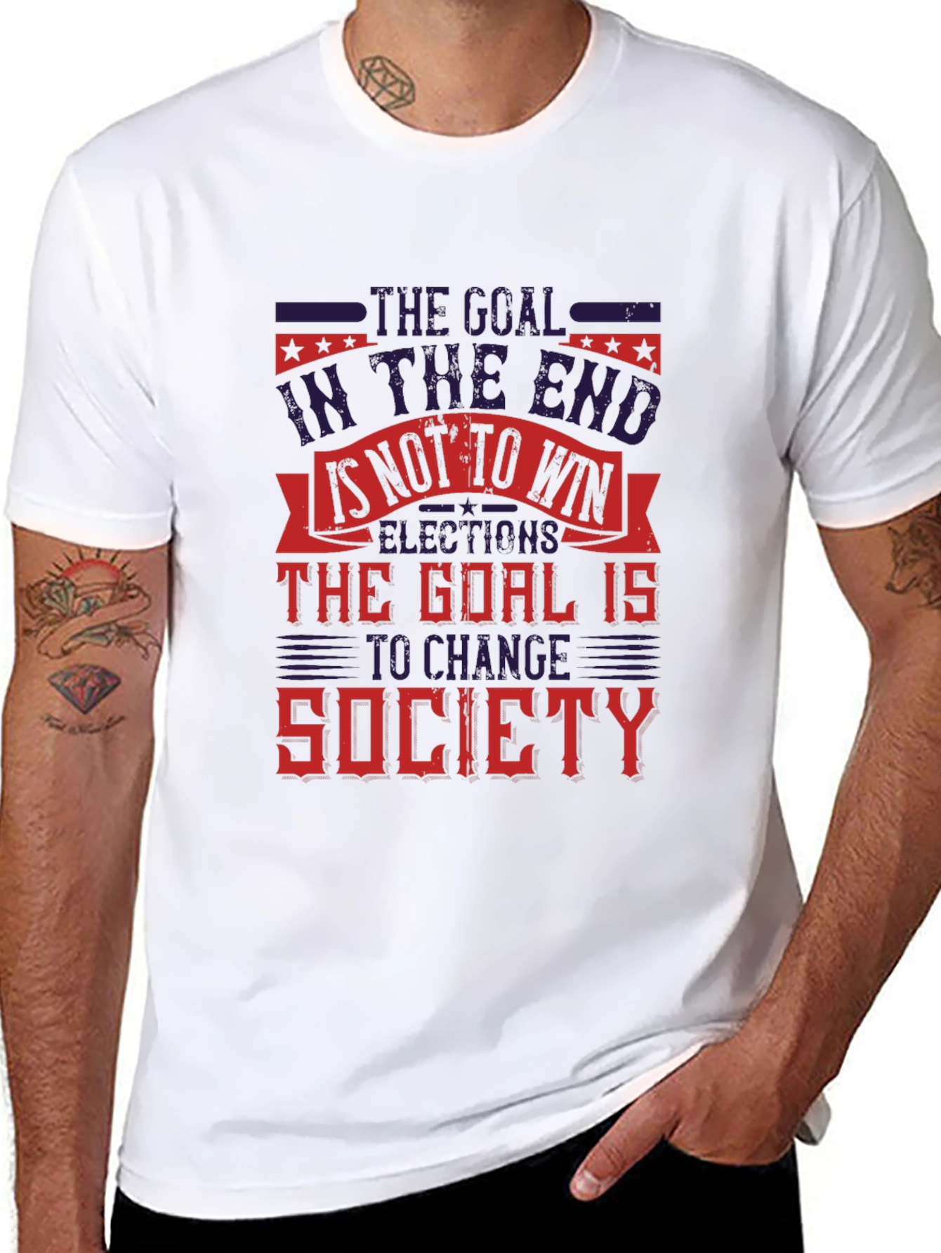Goal to Change Society Graphic T-Shirt