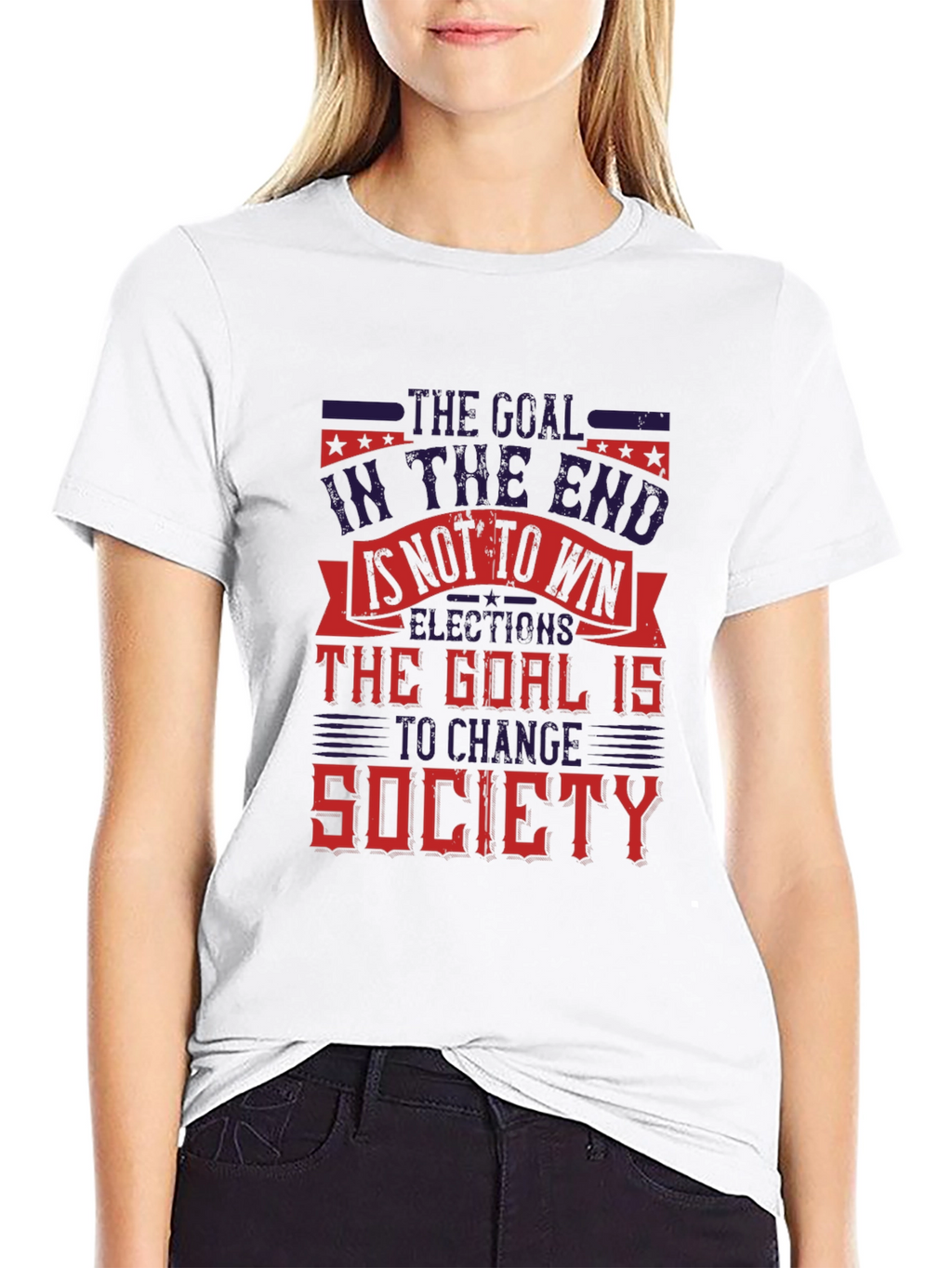 Goal to Change Society Graphic T-Shirt