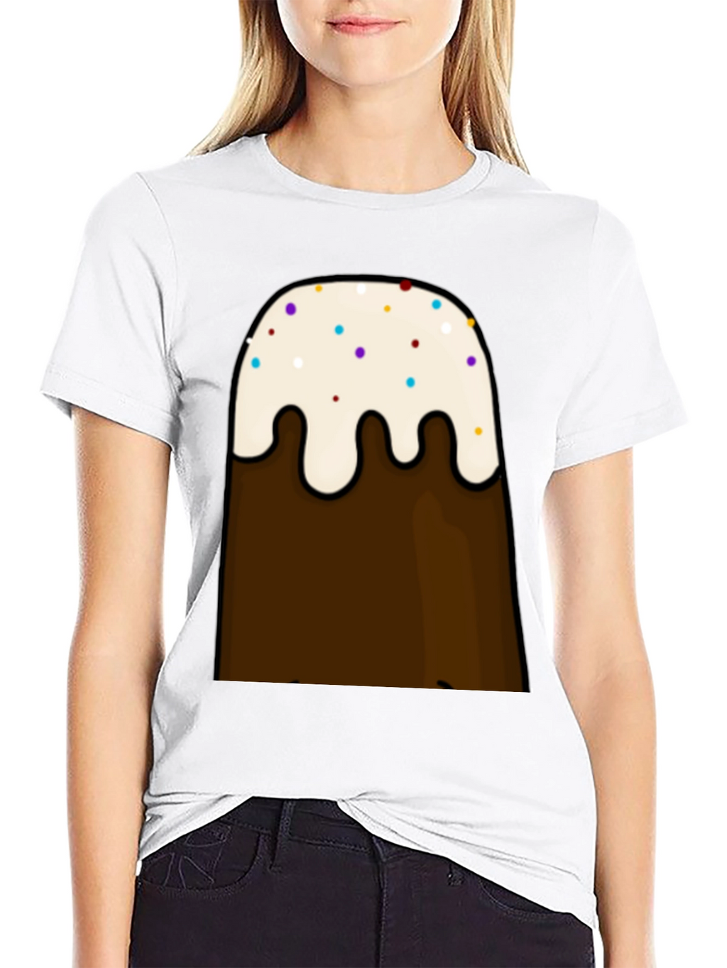 Cartoon Brown Mountain T-Shirt
