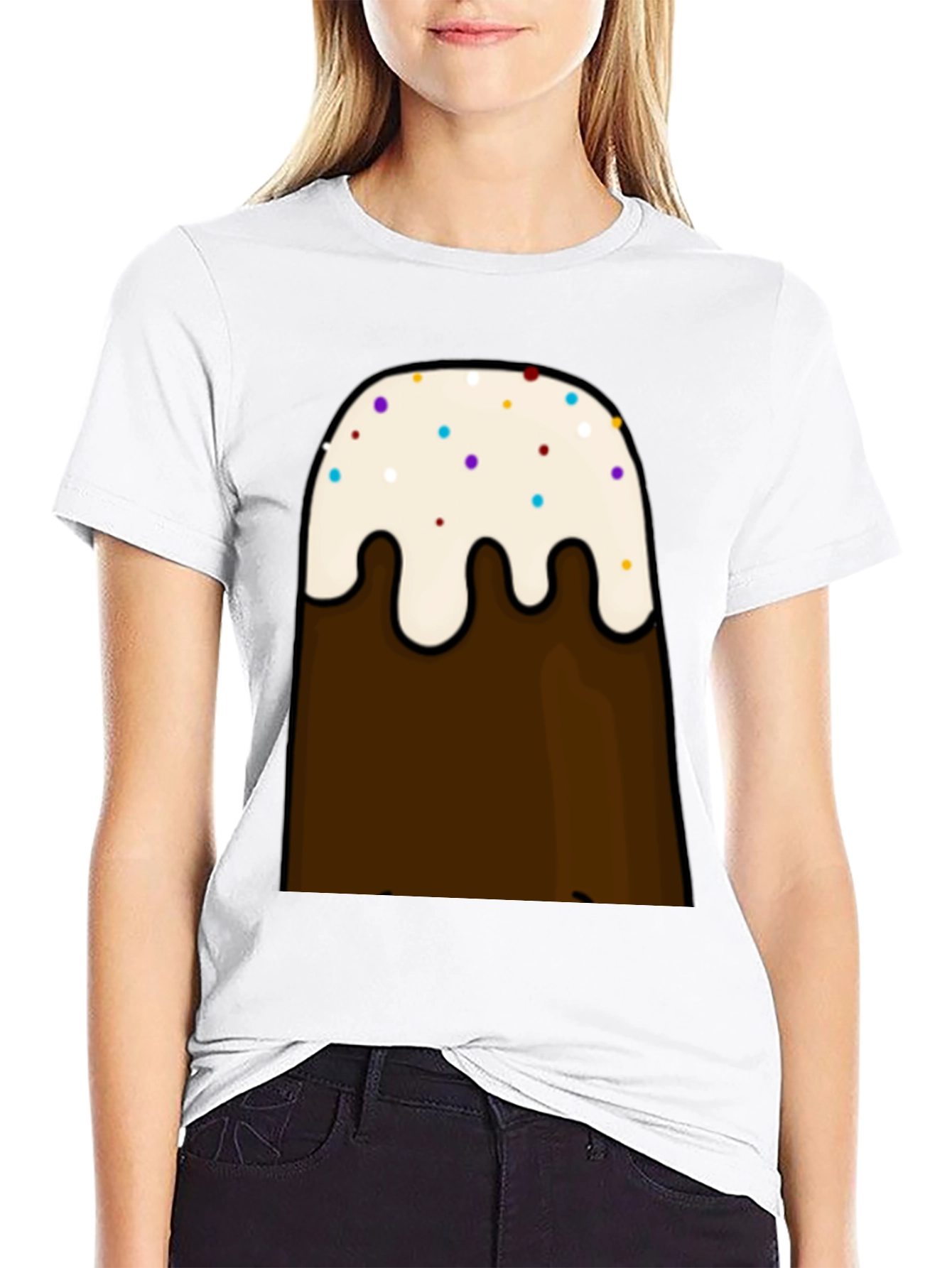 Cartoon Brown Mountain T-Shirt