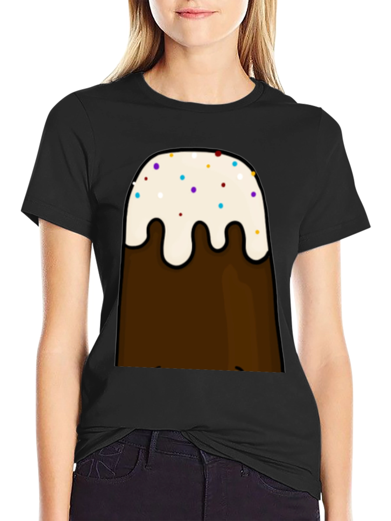 Cartoon Brown Mountain T-Shirt