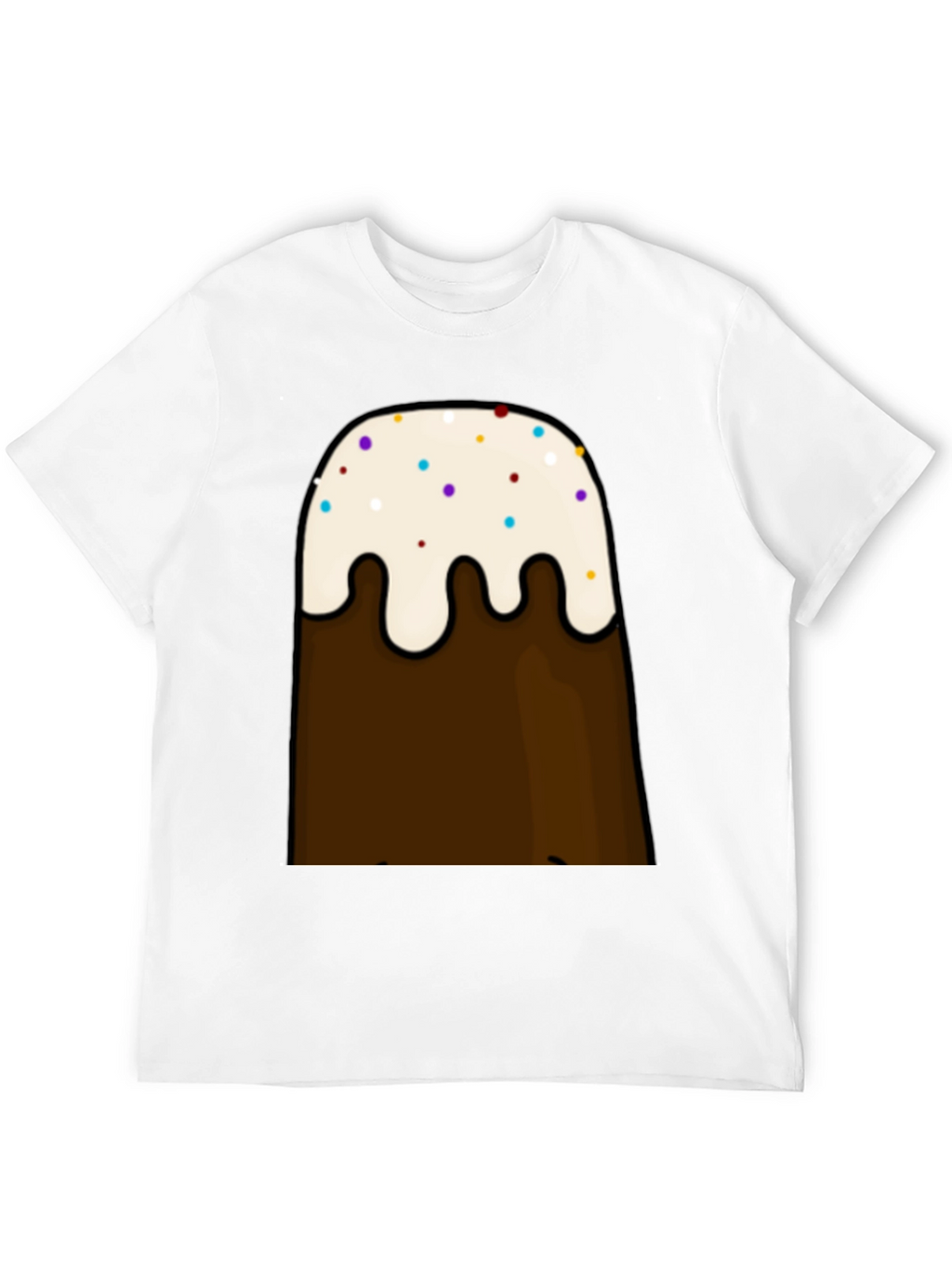 Cartoon Brown Mountain T-Shirt