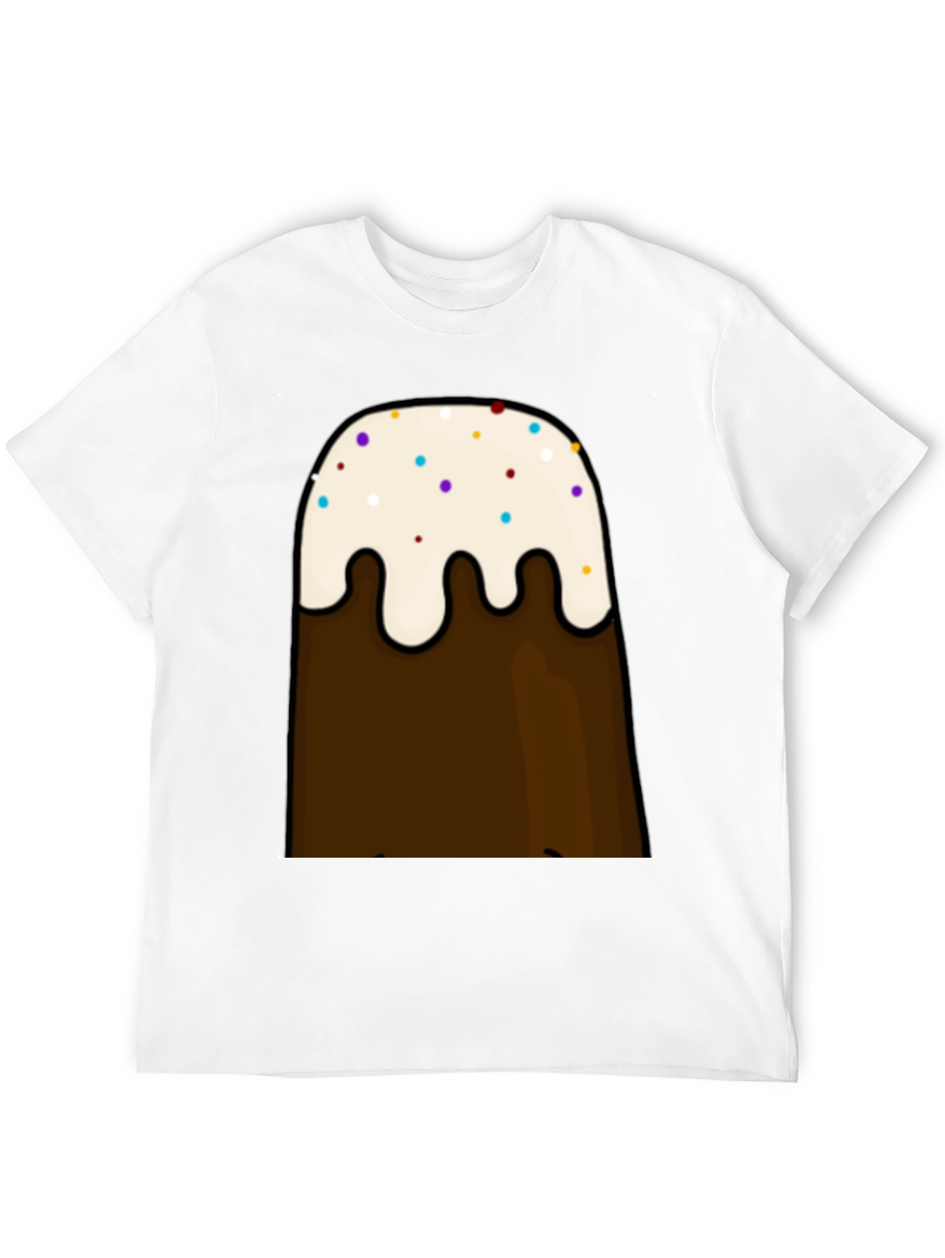 Cartoon Brown Mountain T-Shirt