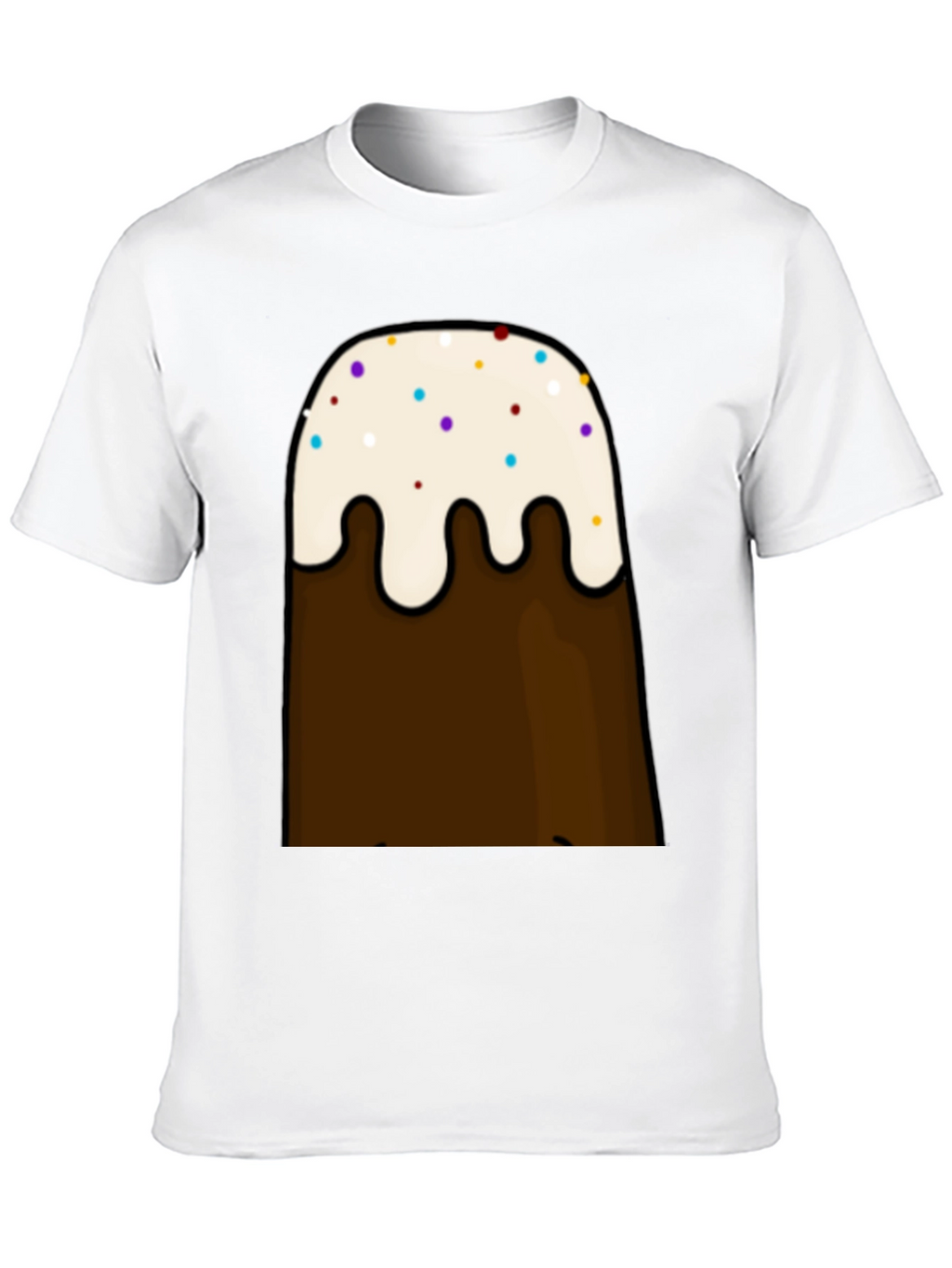 Cartoon Brown Mountain T-Shirt