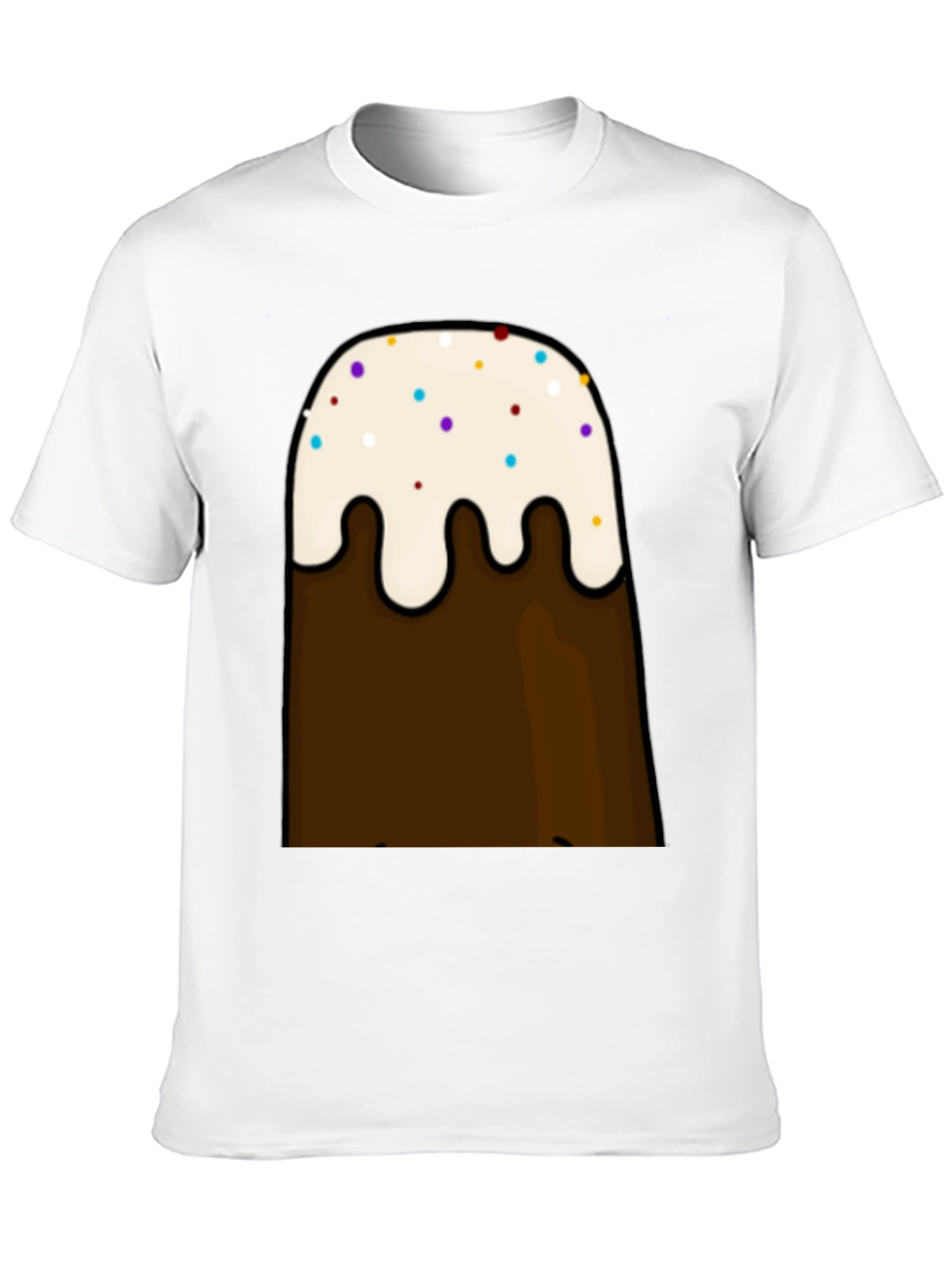 Cartoon Brown Mountain T-Shirt