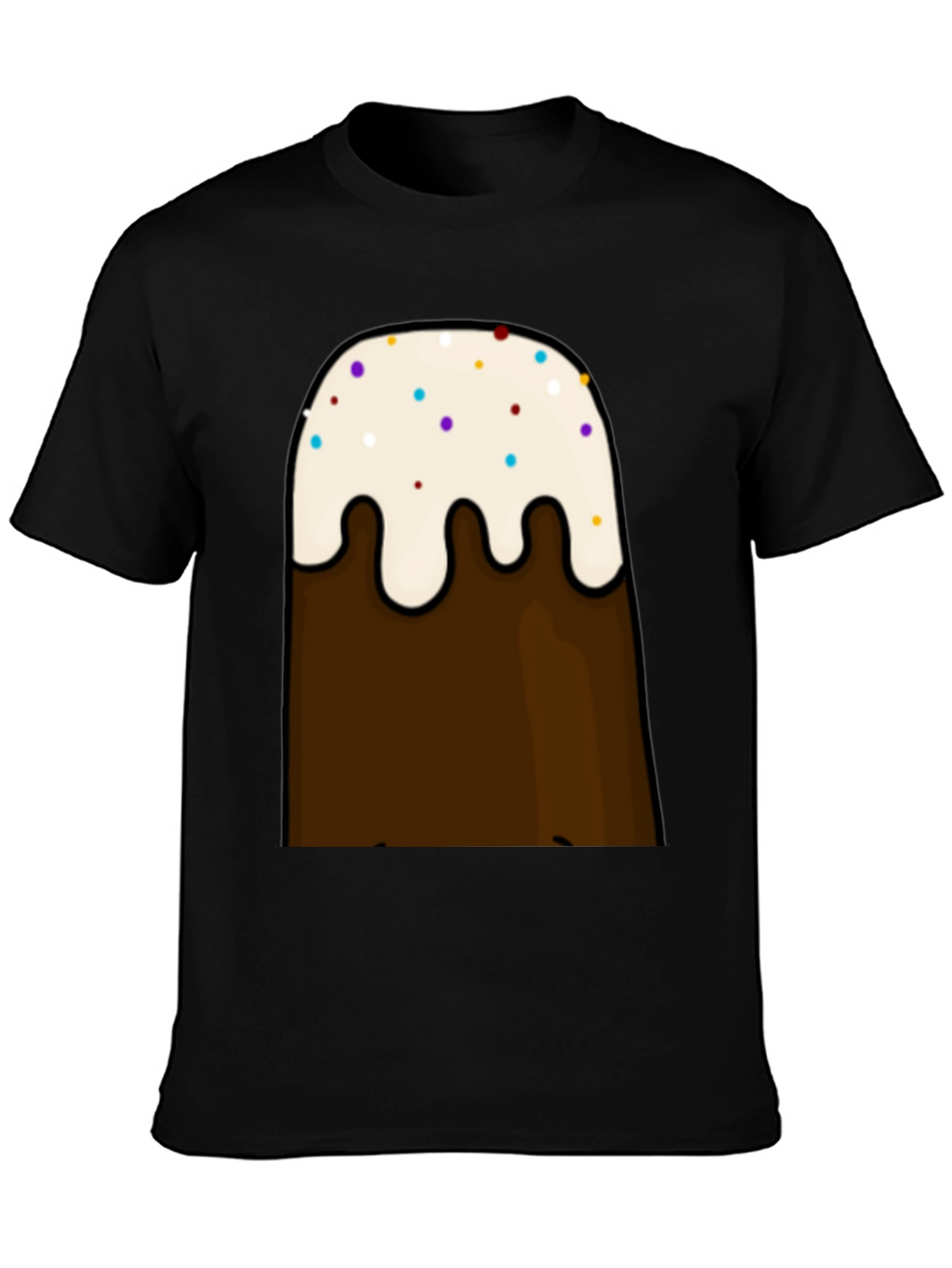 Cartoon Brown Mountain T-Shirt