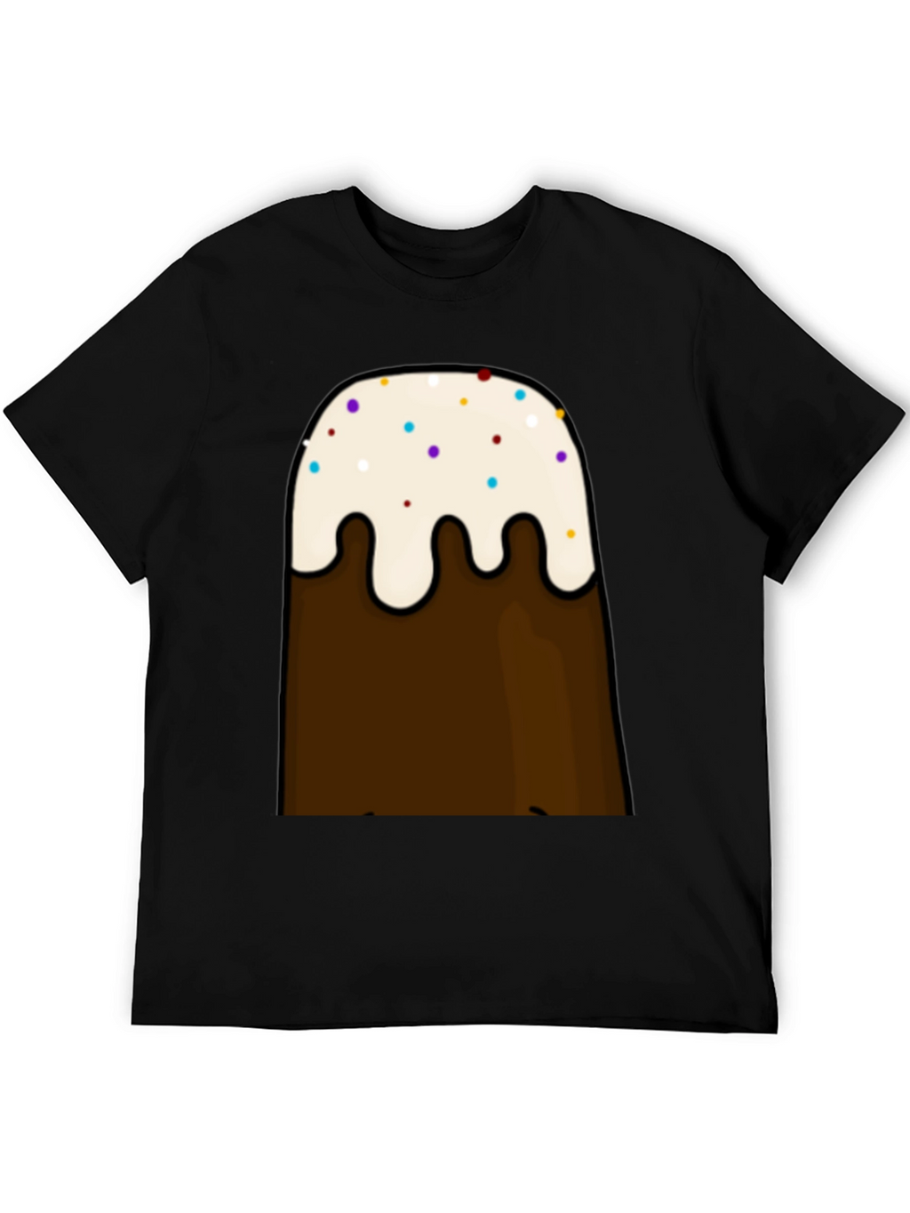 Cartoon Brown Mountain T-Shirt