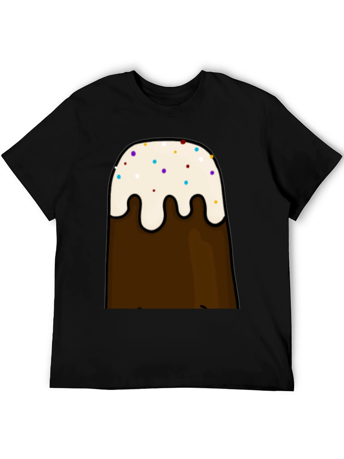 Cartoon Brown Mountain T-Shirt