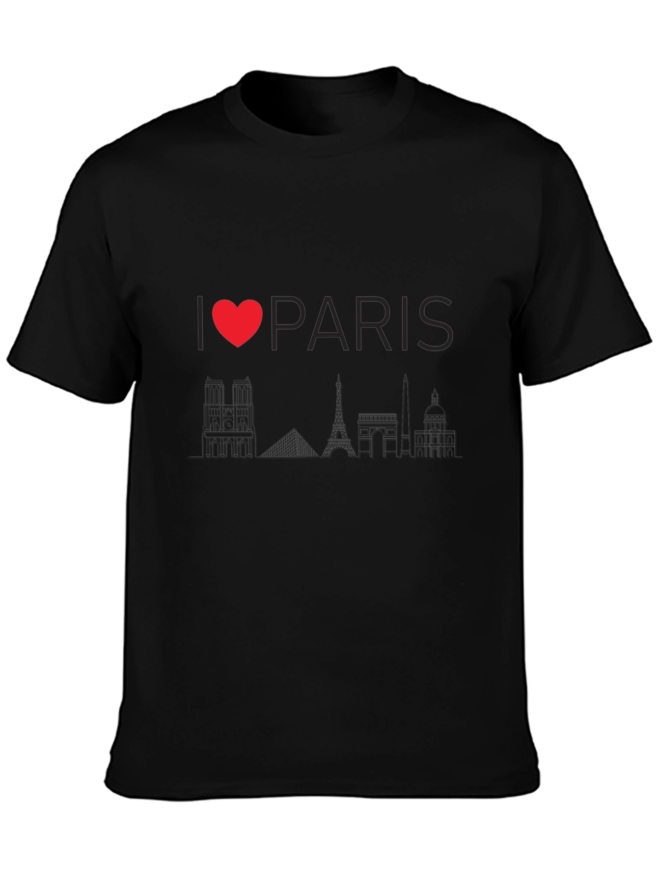 I Heart Paris T-Shirt - Classic Black Tee