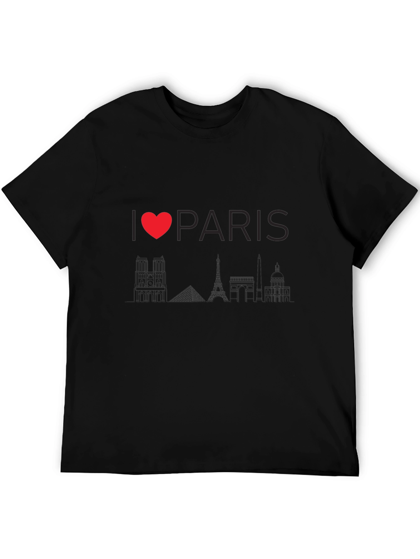 I Heart Paris T-Shirt - Classic Black Tee