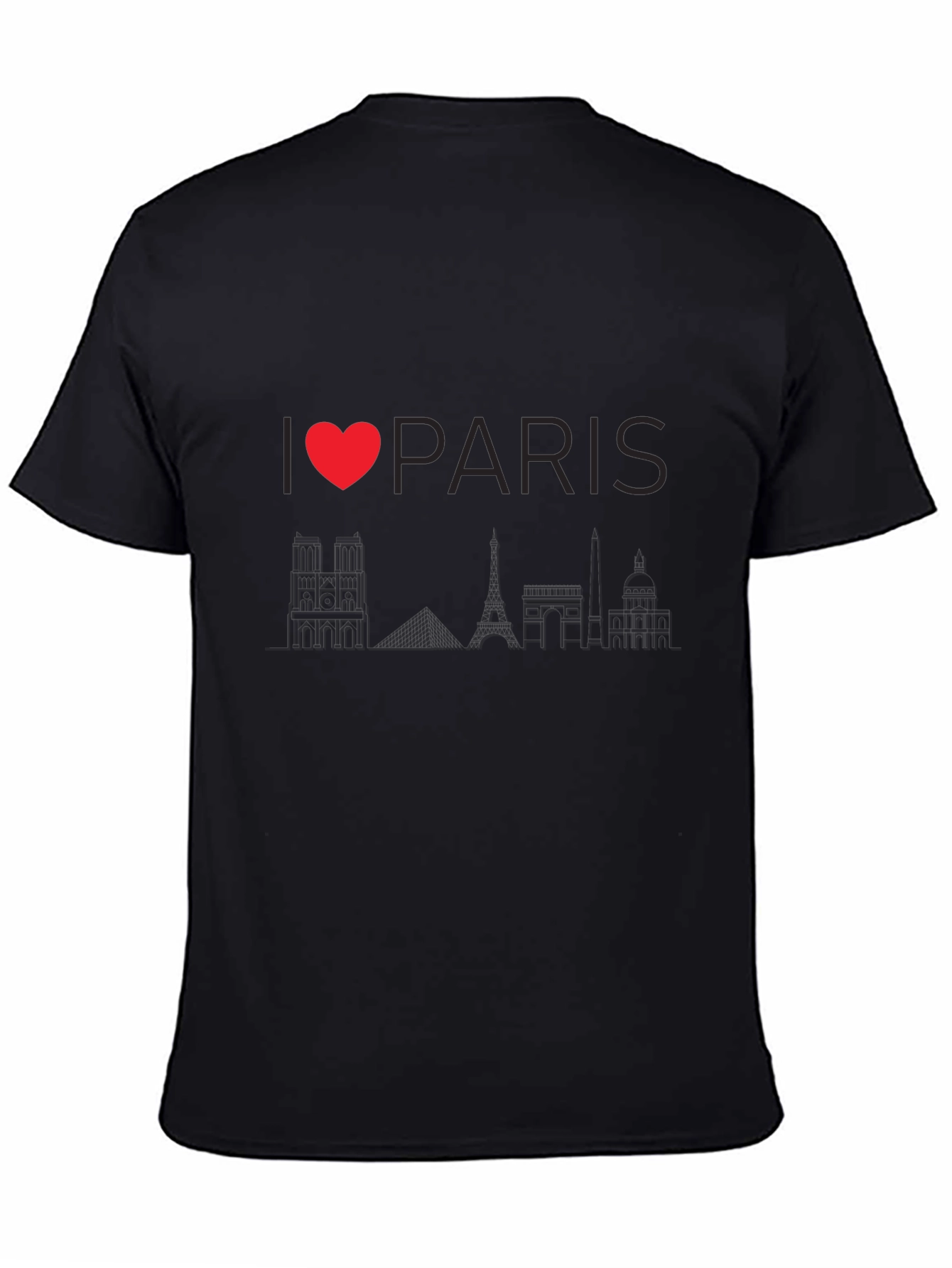 I Heart Paris T-Shirt - Classic Black Tee