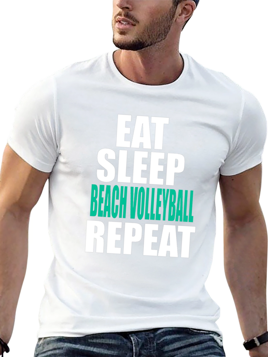 Eat Sleep Beach Volleyball Repeat T-Shirt