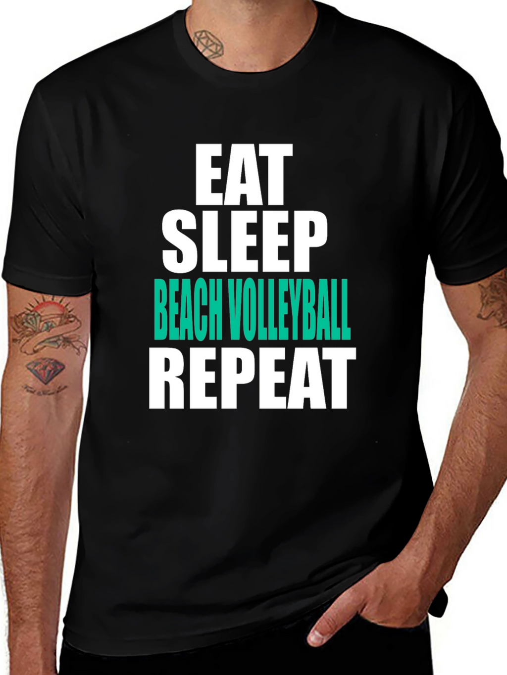 Eat Sleep Beach Volleyball Repeat T-Shirt