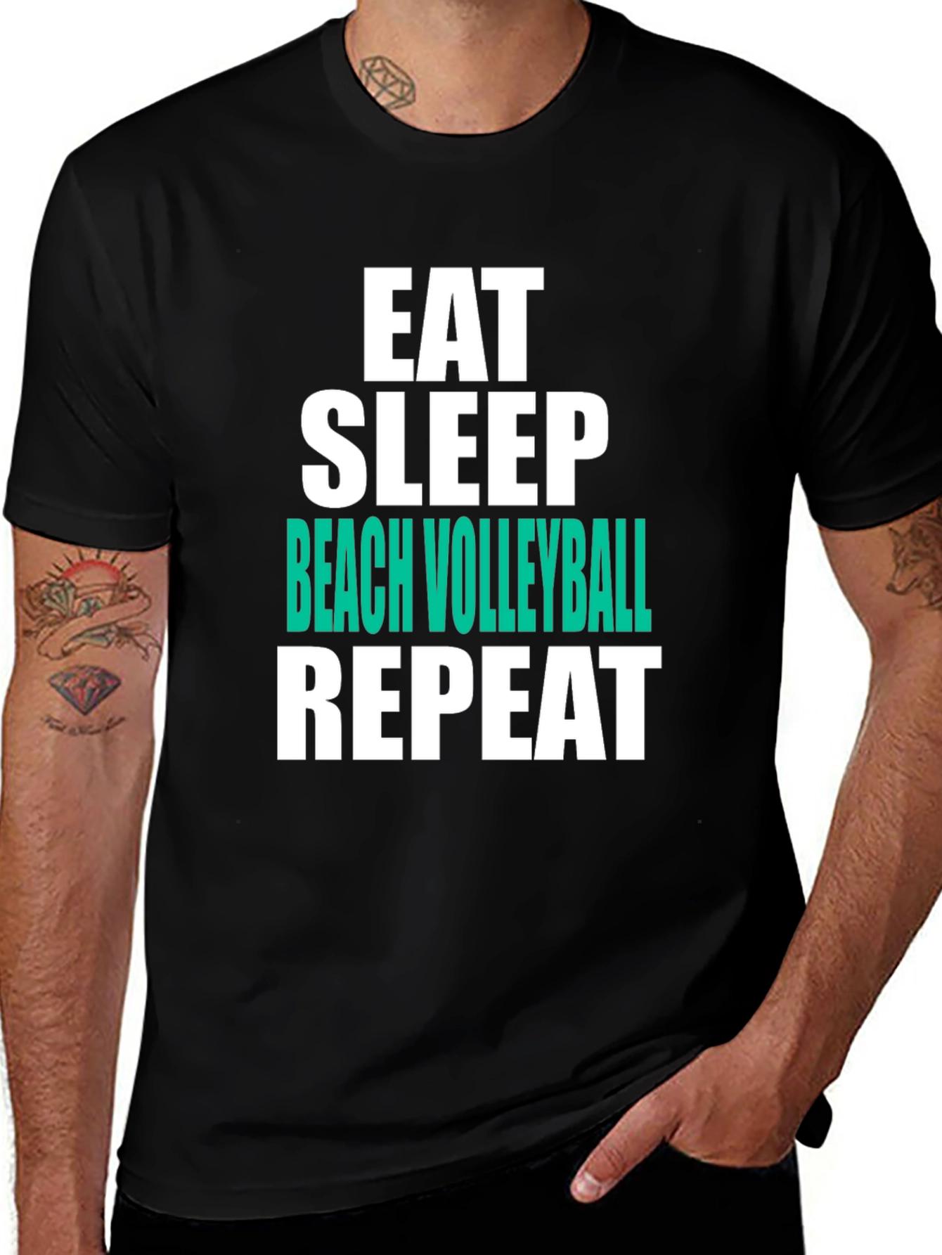 Eat Sleep Beach Volleyball Repeat T-Shirt
