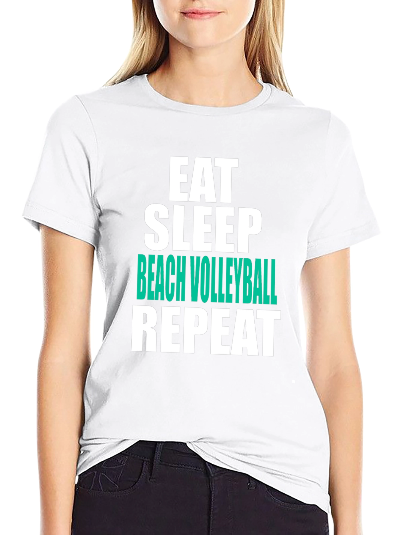 Eat Sleep Beach Volleyball Repeat T-Shirt