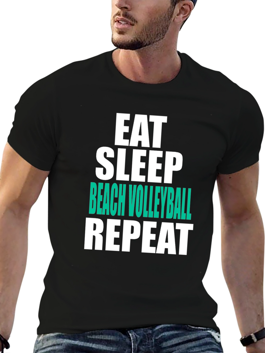 Eat Sleep Beach Volleyball Repeat T-Shirt