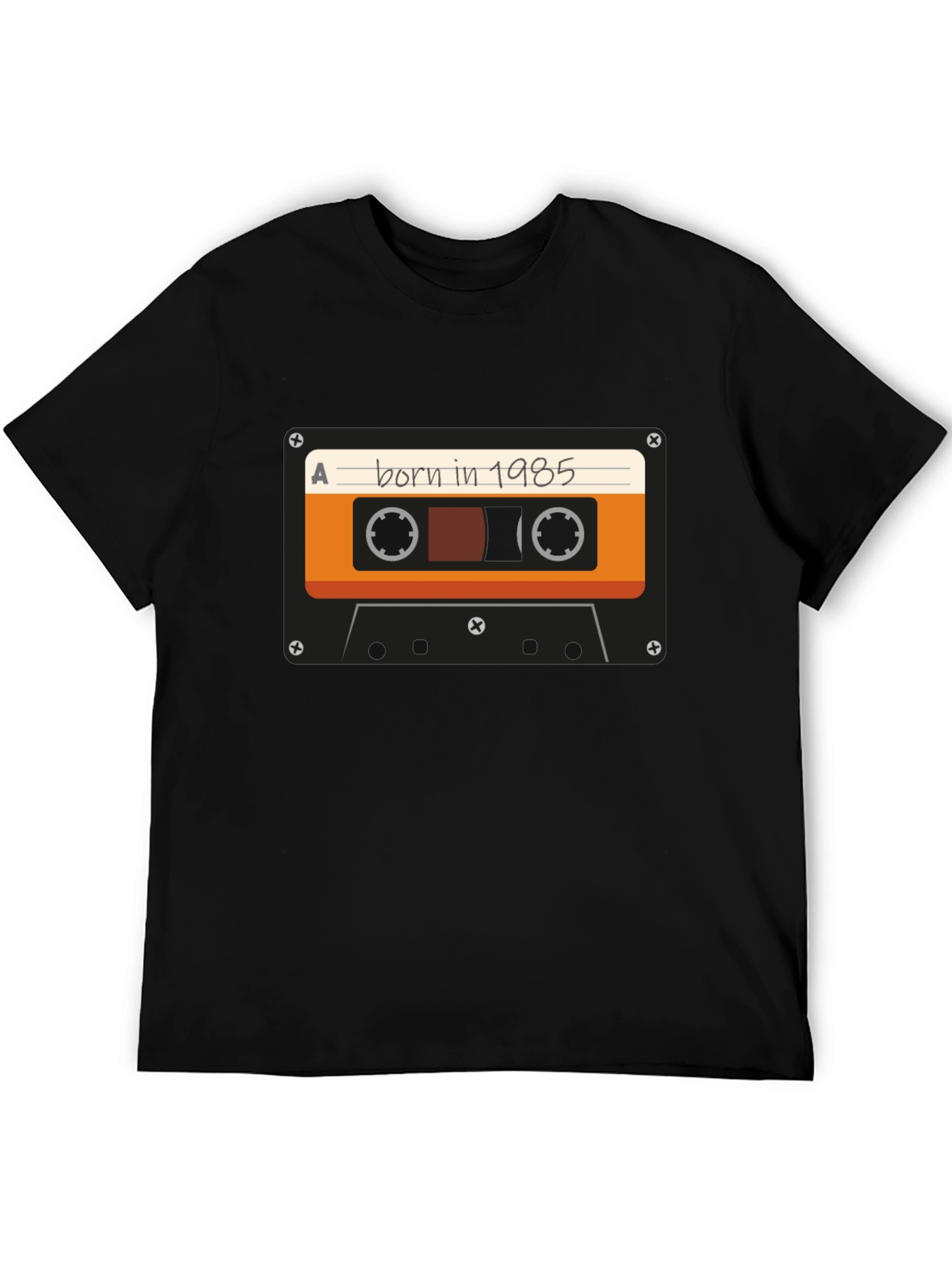 Born in 1985 Cassette Tape Graphic T-Shirt
