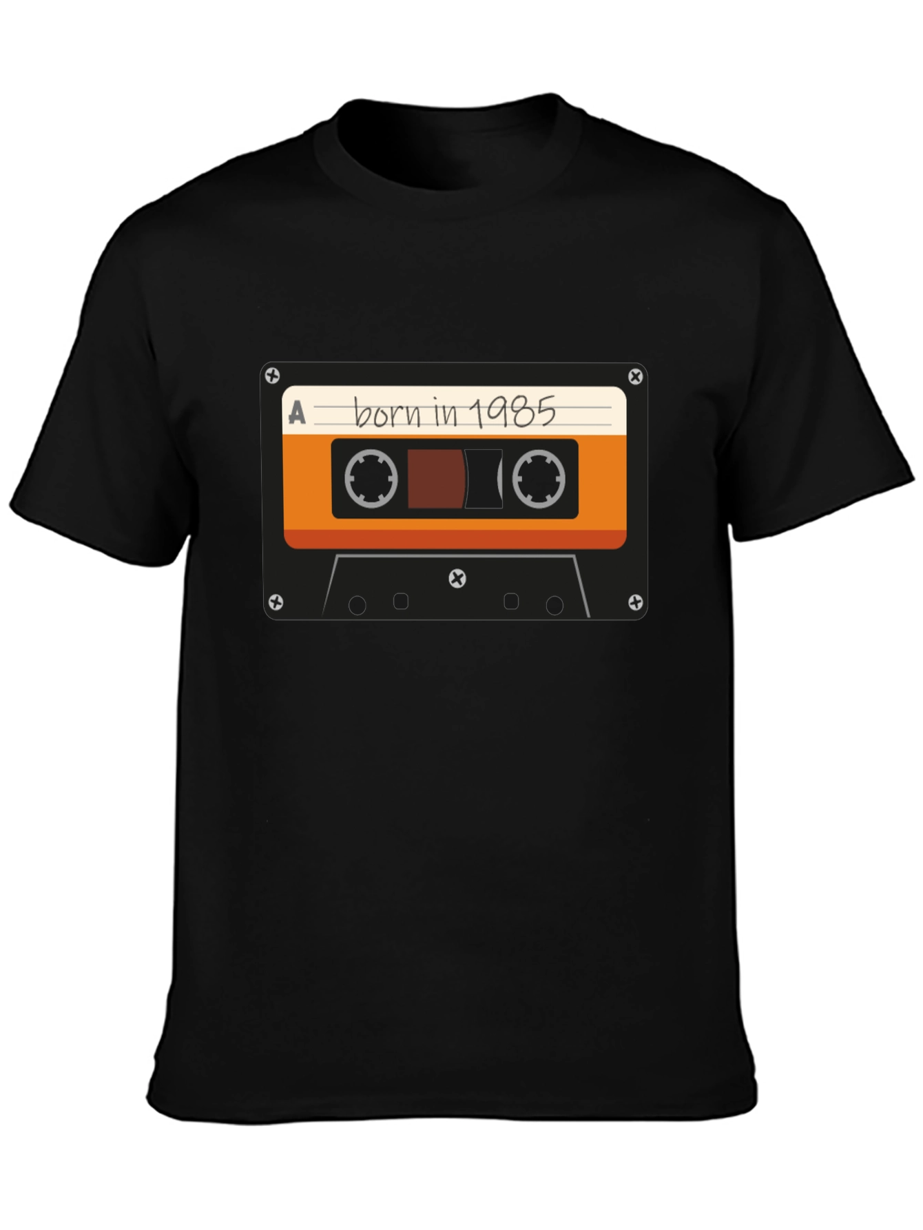 Born in 1985 Cassette Tape Graphic T-Shirt