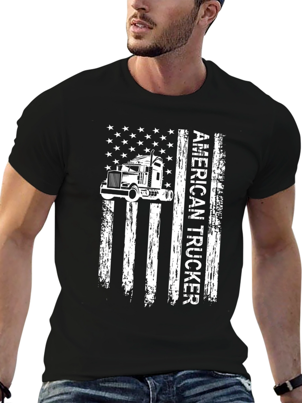 American Trucker Flag T-Shirt
