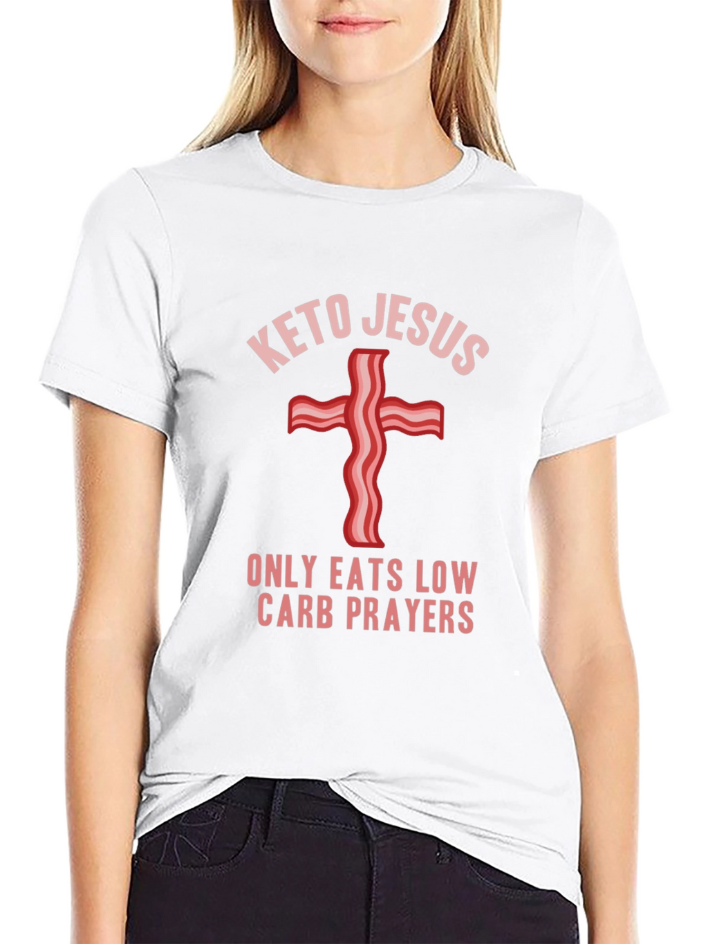 Keto Jesus Low Carb Prayers Graphic Tee
