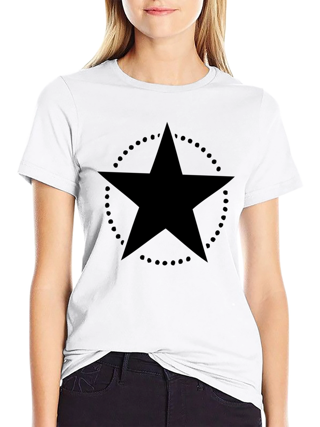Bold Star Graphic Black T-Shirt