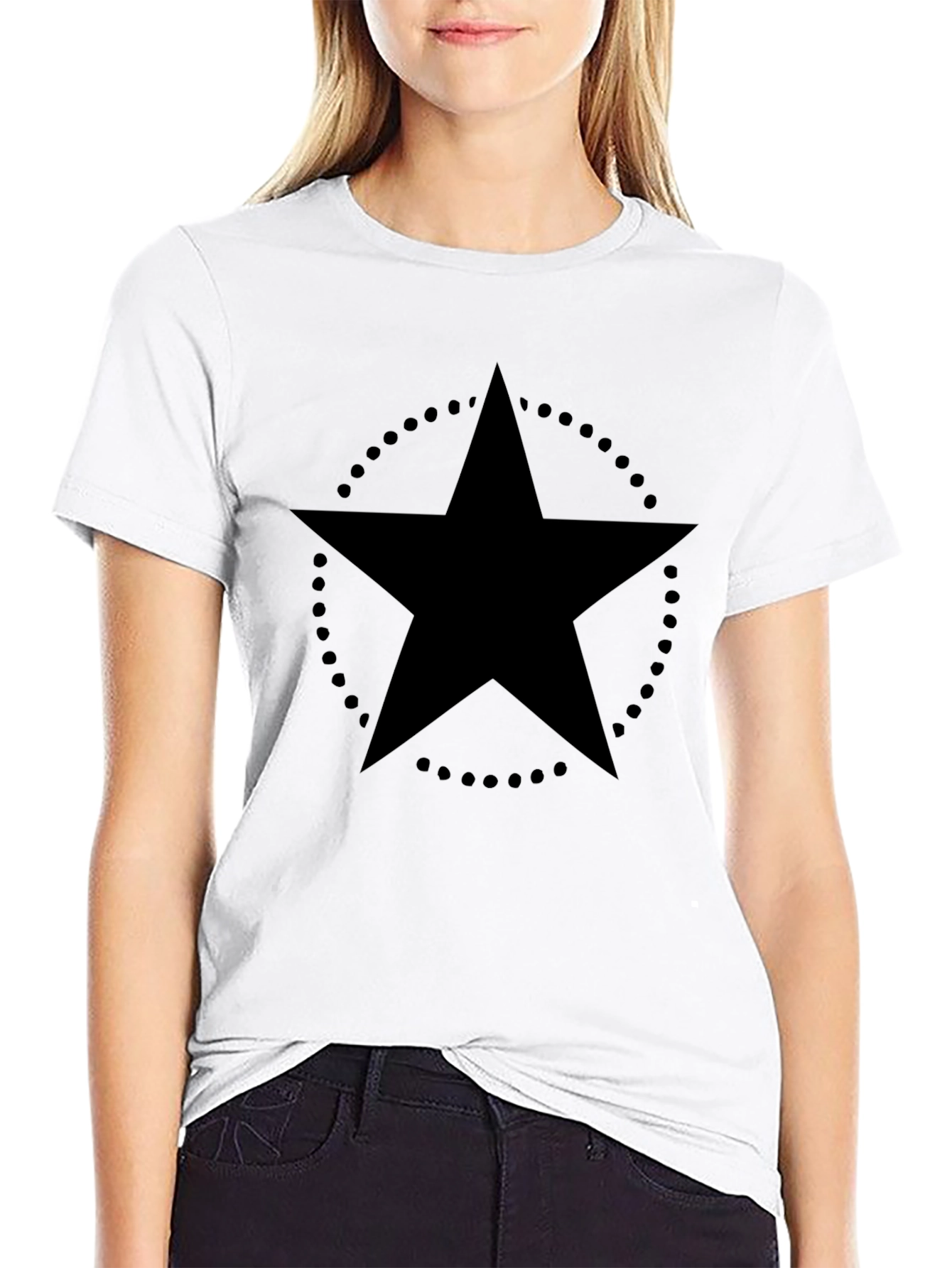 Bold Star Graphic Black T-Shirt