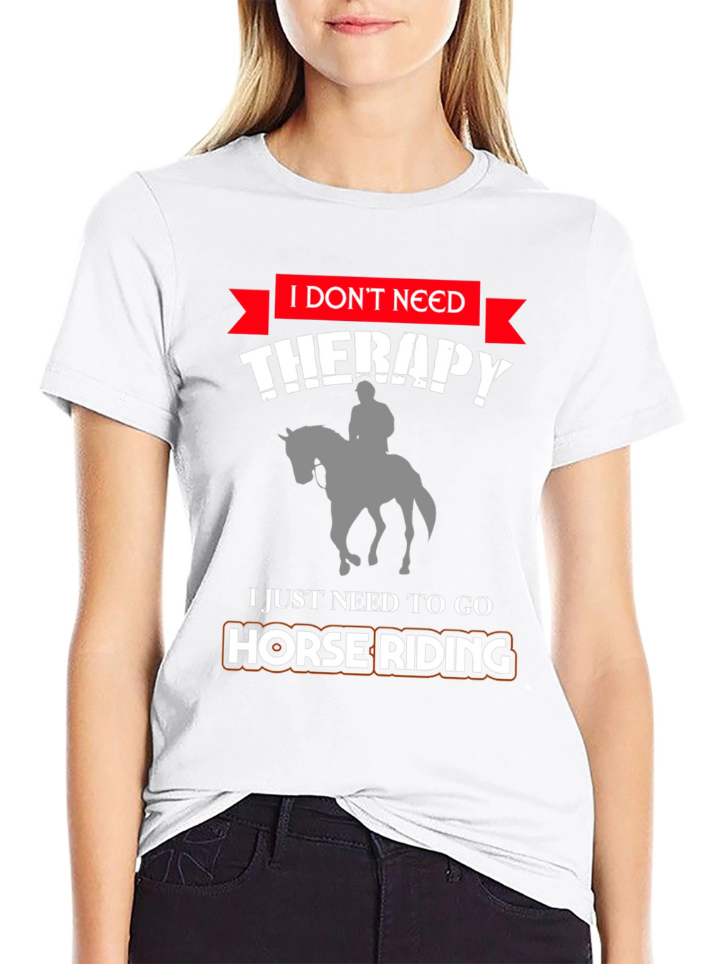 Funny Horse Riding Therapy T-Shirt