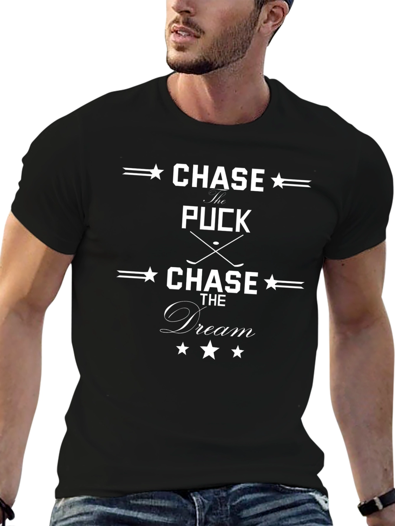 Chase the Puck Dream Graphic T-Shirt
