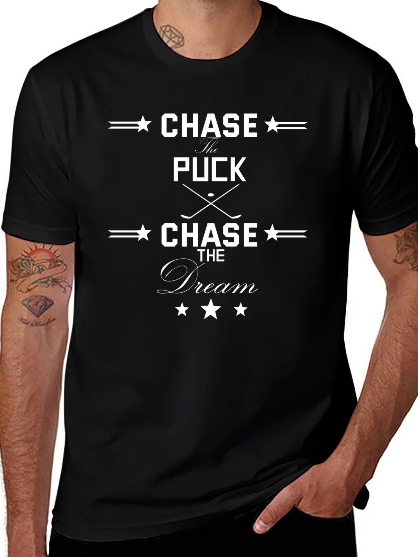 Chase the Puck Dream Graphic T-Shirt