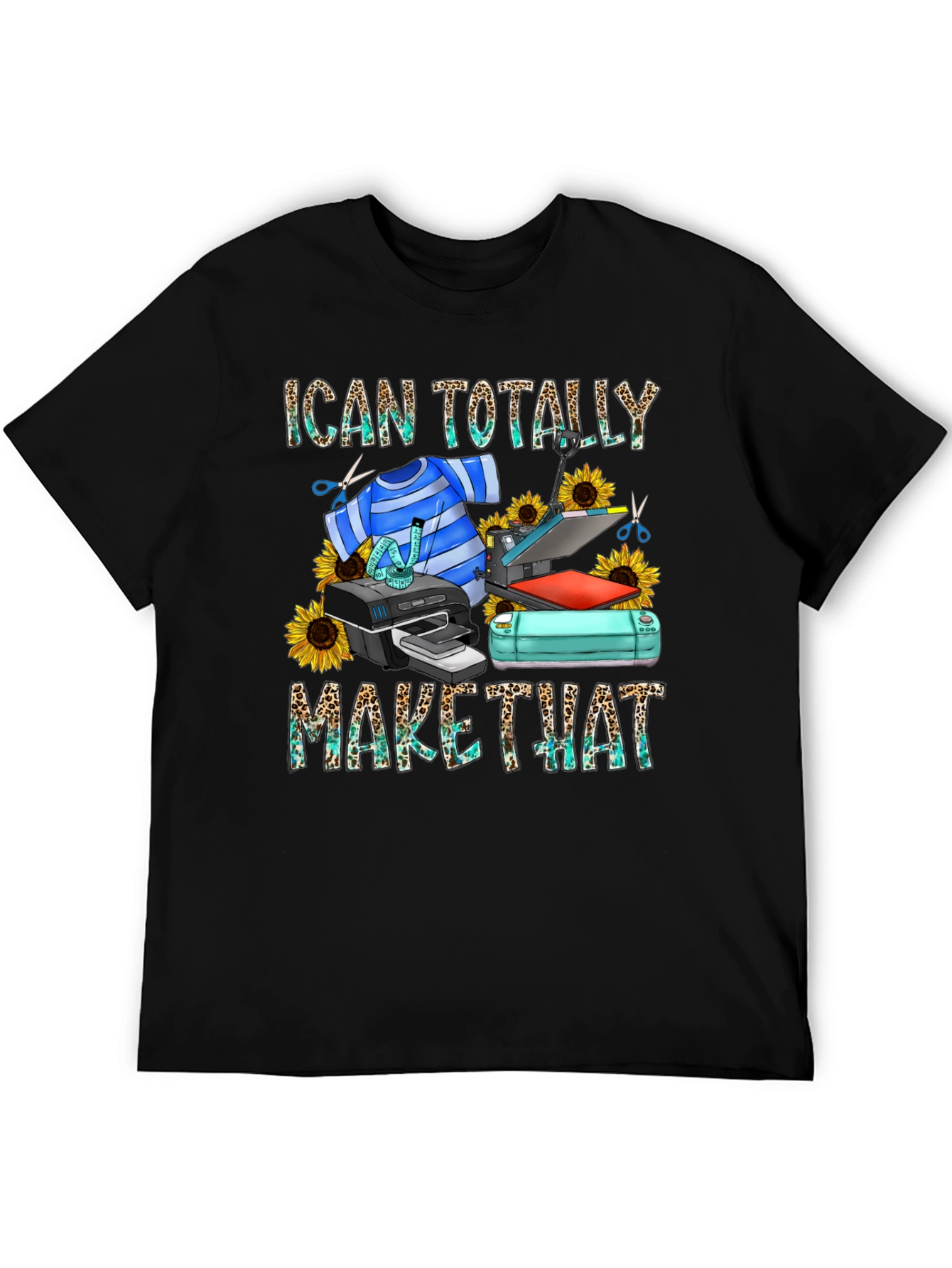 I Can Totally Make That Black Graphic Tee