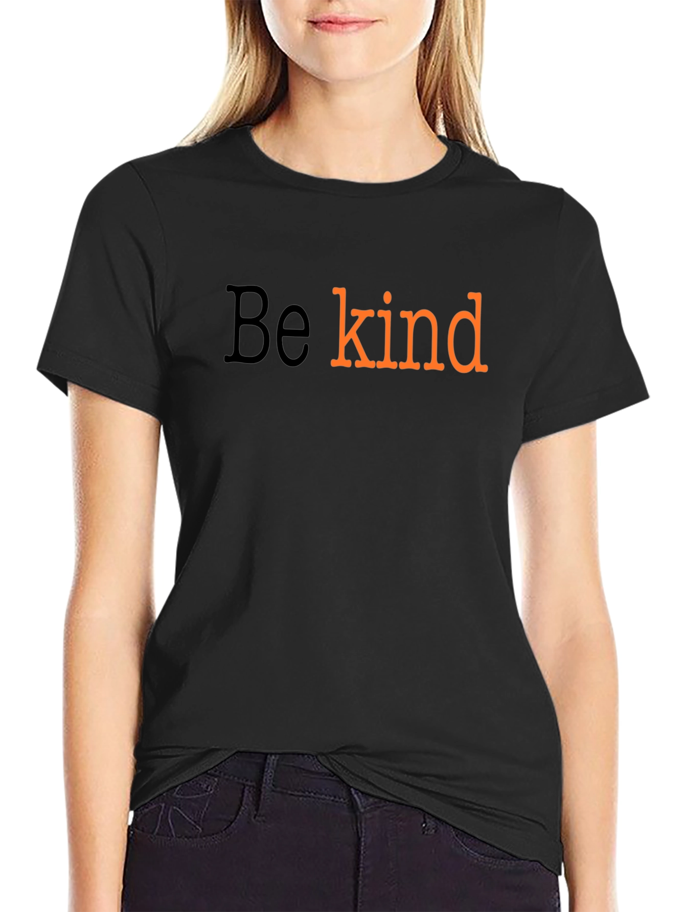 Be Kind Graphic Tee - Black Short Sleeve Casual Shirt