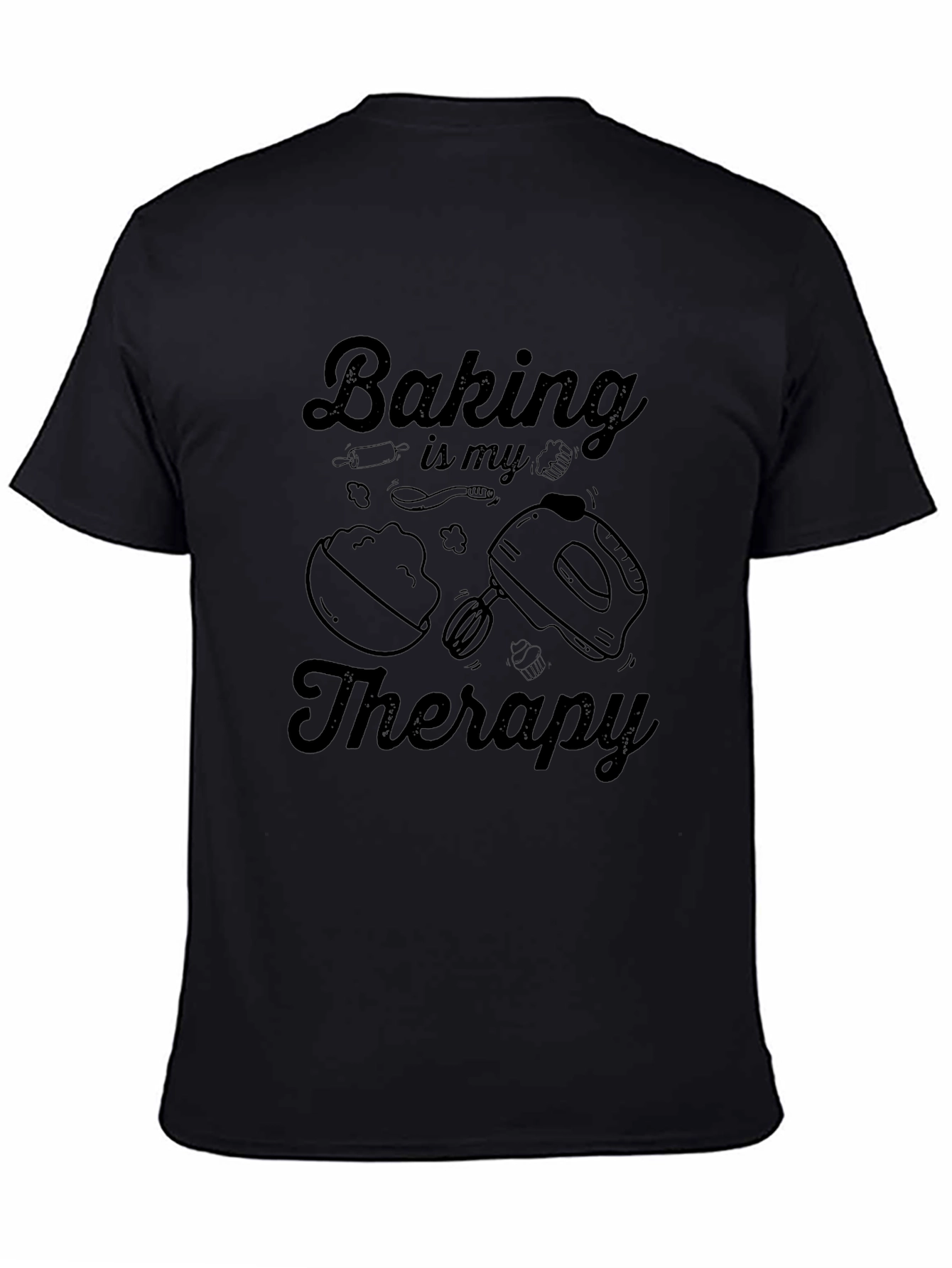Baking is My Therapy Graphic T-Shirt