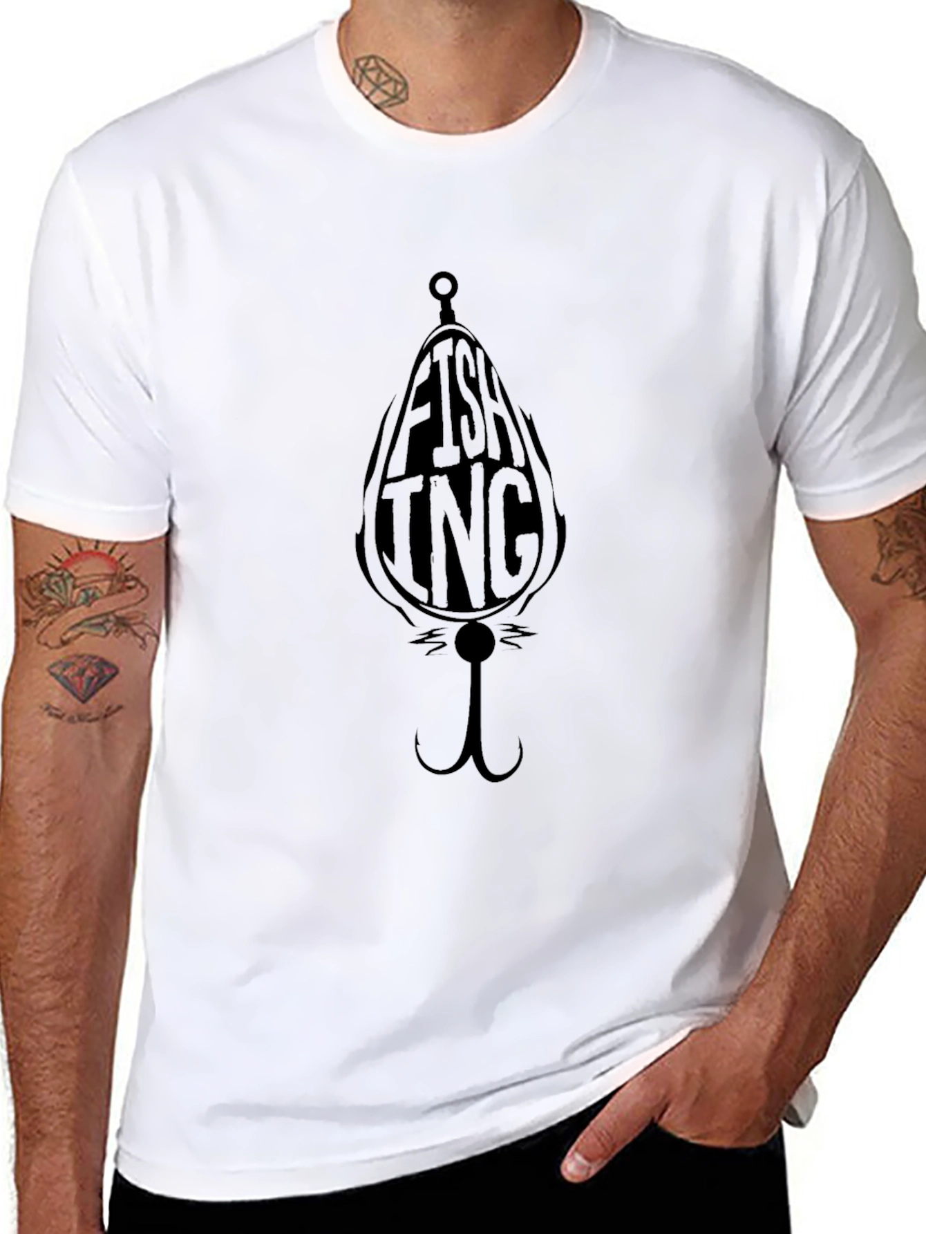 Fishing INC Black Graphic T-Shirt