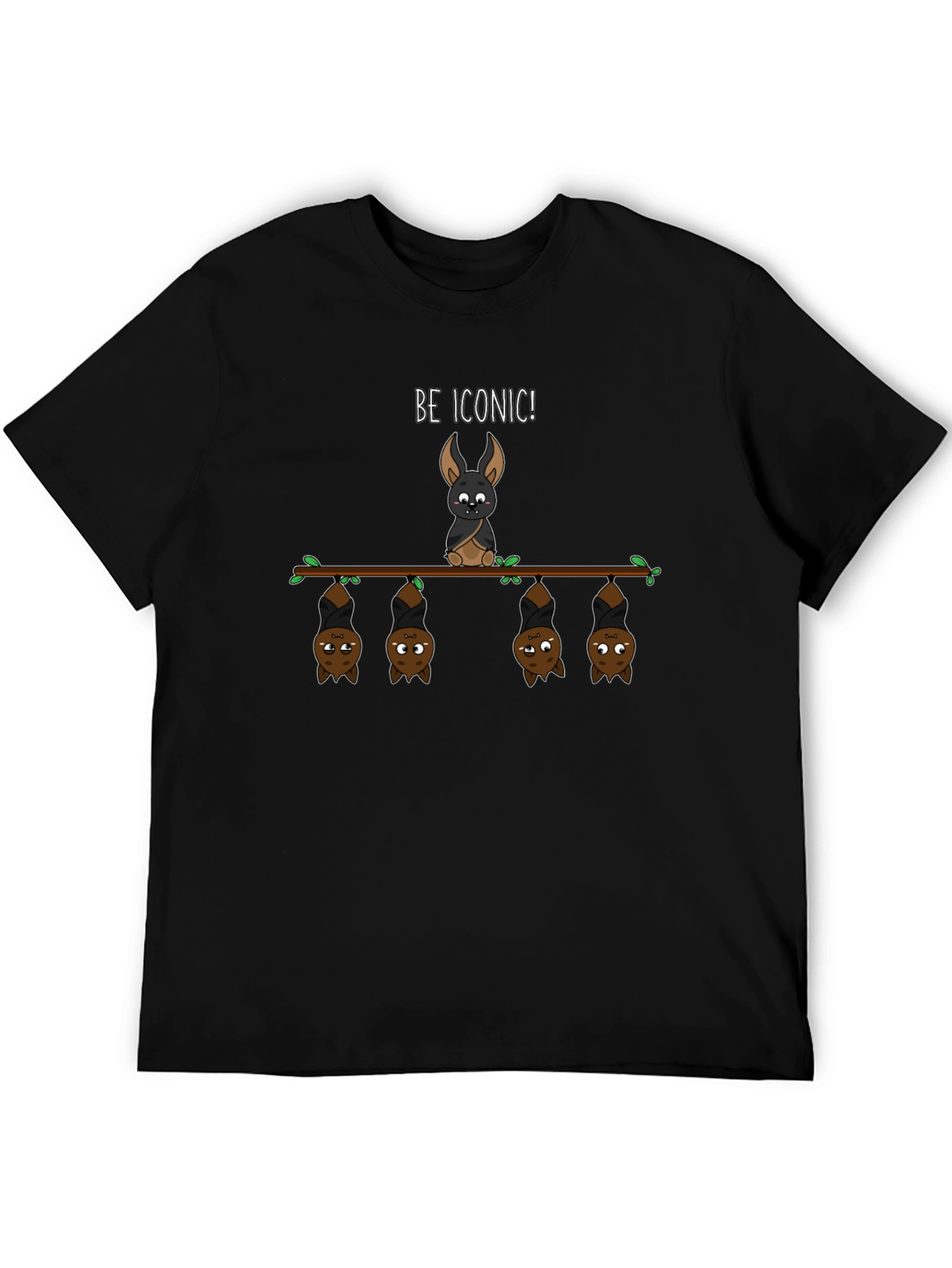 Be Iconic Bat T-Shirt - Funny Halloween Graphic Tee