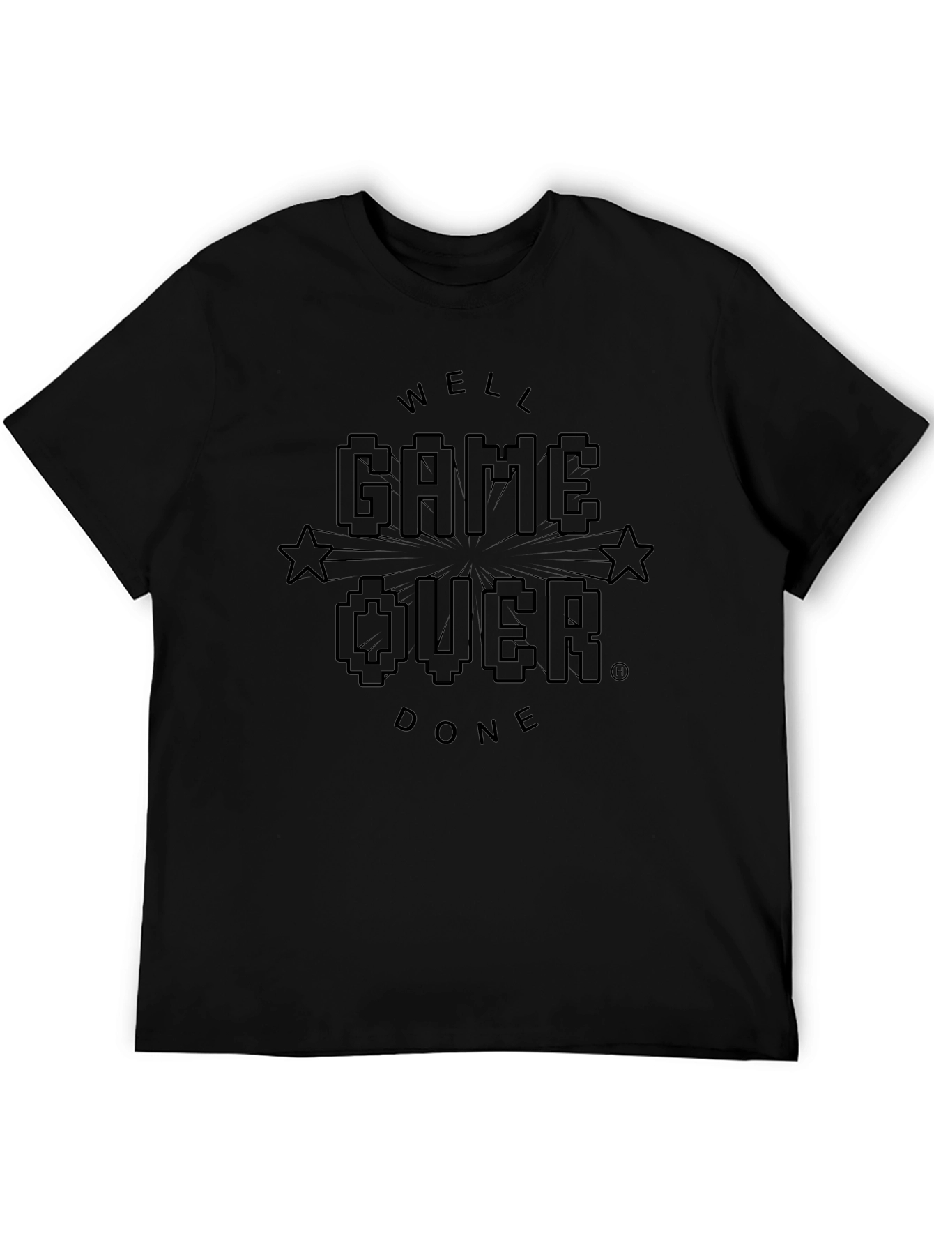 Game Over Well Done Black Graphic Tee
