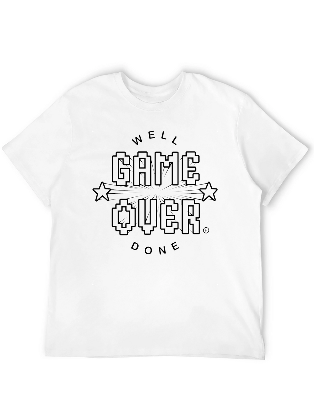 Game Over Well Done Black Graphic Tee