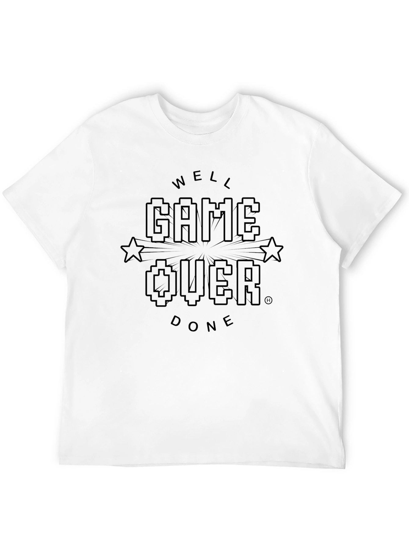 Game Over Well Done Black Graphic Tee