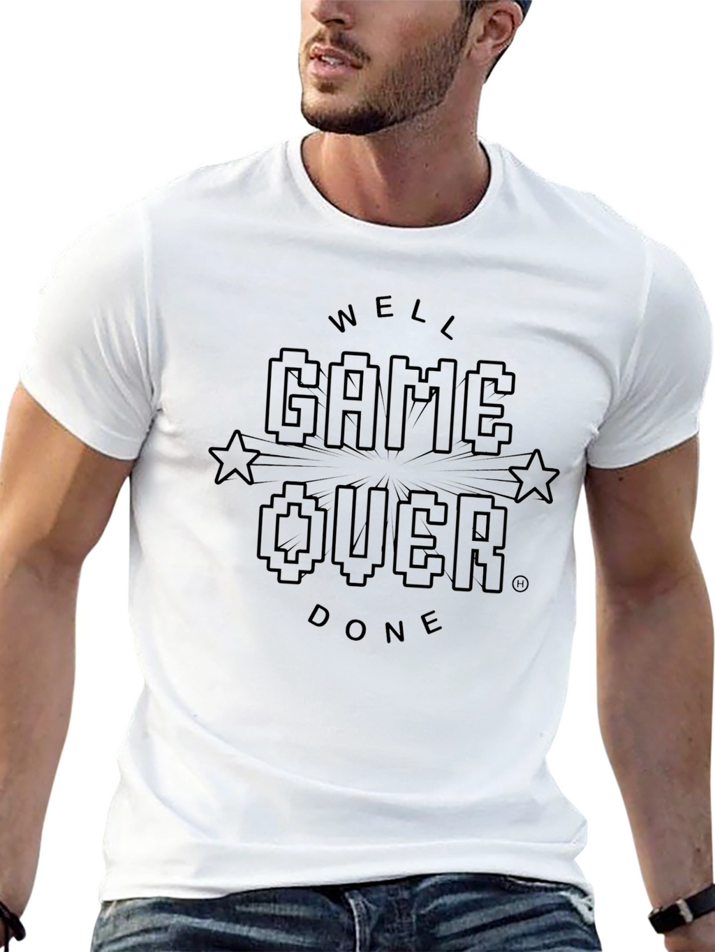 Game Over Well Done Black Graphic Tee